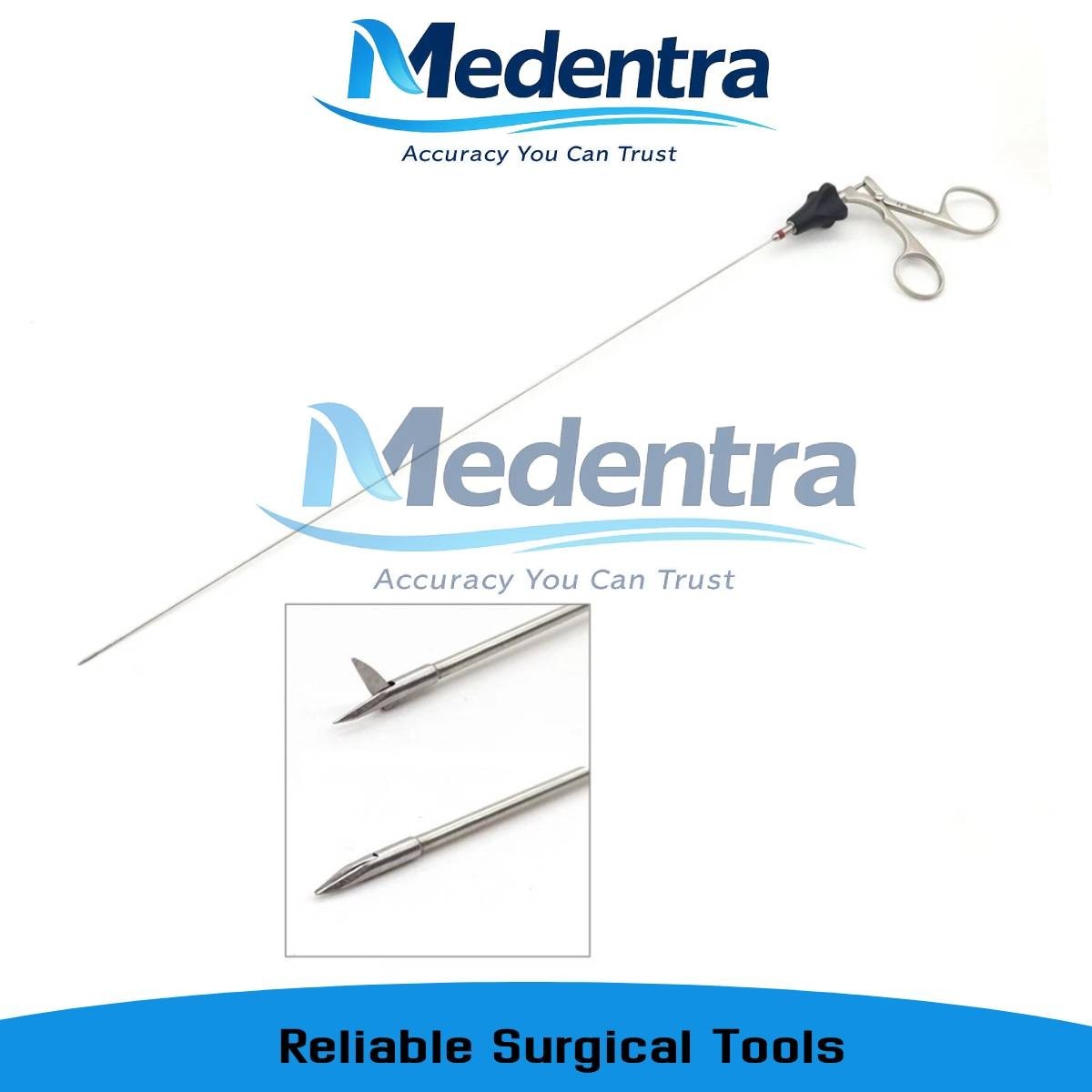 Φ1.6 ( 5 fr ) x 410 mm Single Action Sharp Head Semi Rigid Hysteroscopy Scissors
