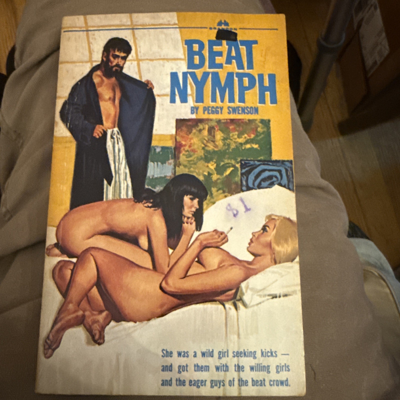 Beat Nymph by Peggy Swenson PBK 1965 Vintage Sleaze, lesbian Vg