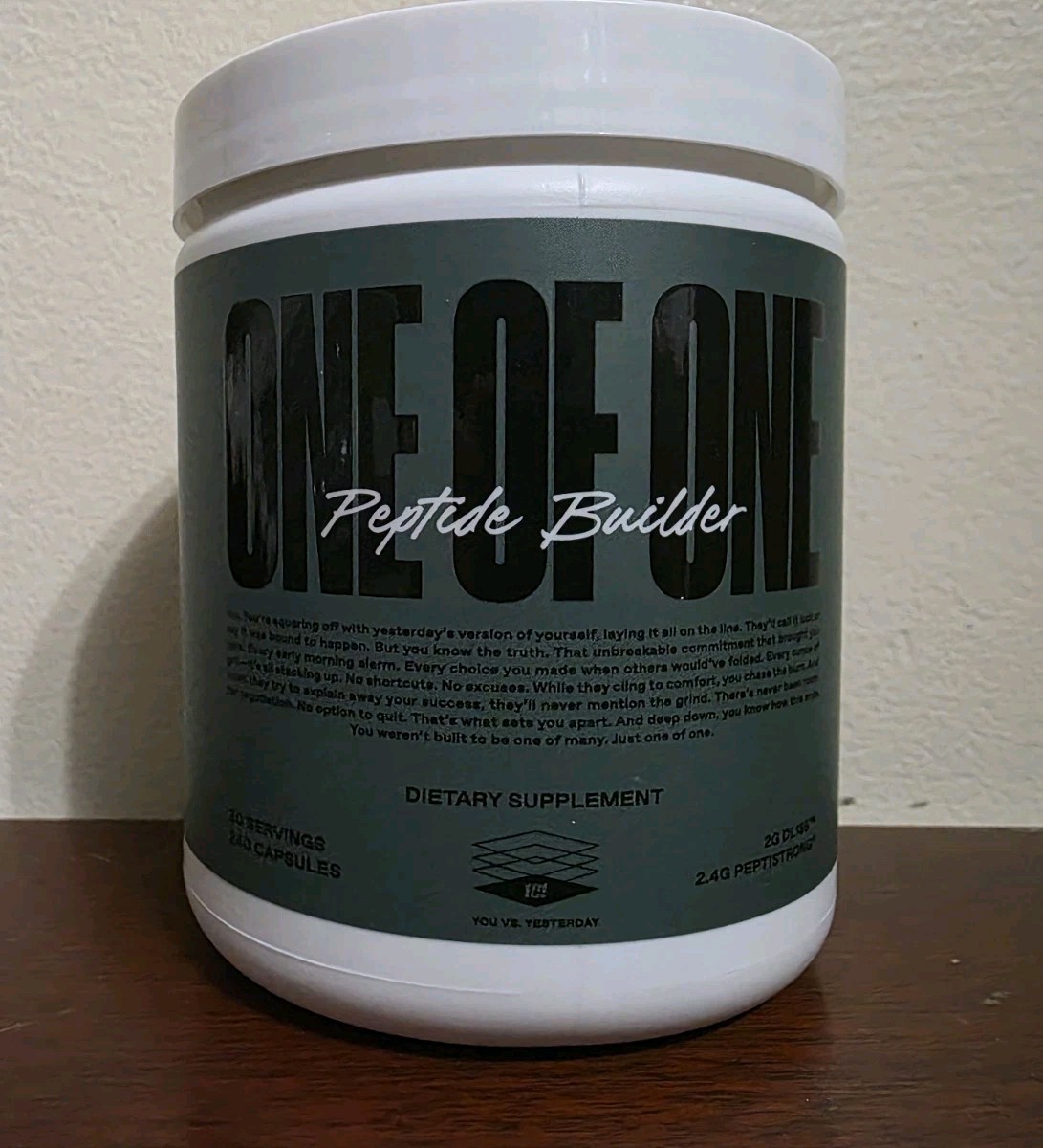One Of One Peptide Builder With DL185 Peptistrong, 240 Capsules One Of One Peptide Builder With DL185 Peptistrong, 240 Capsules