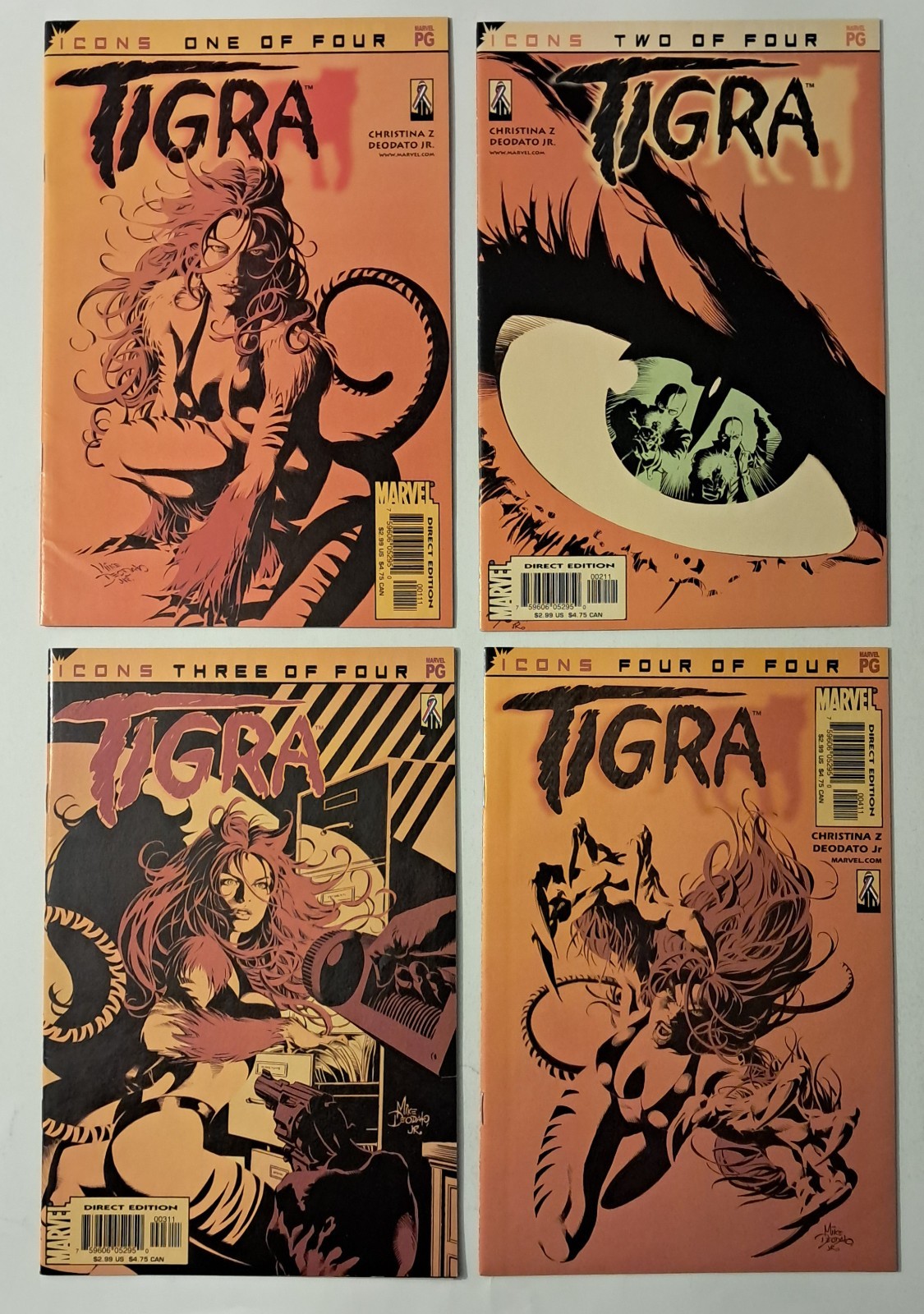 Tigra #1-4 :Icons (Complete Limited Series) 2002