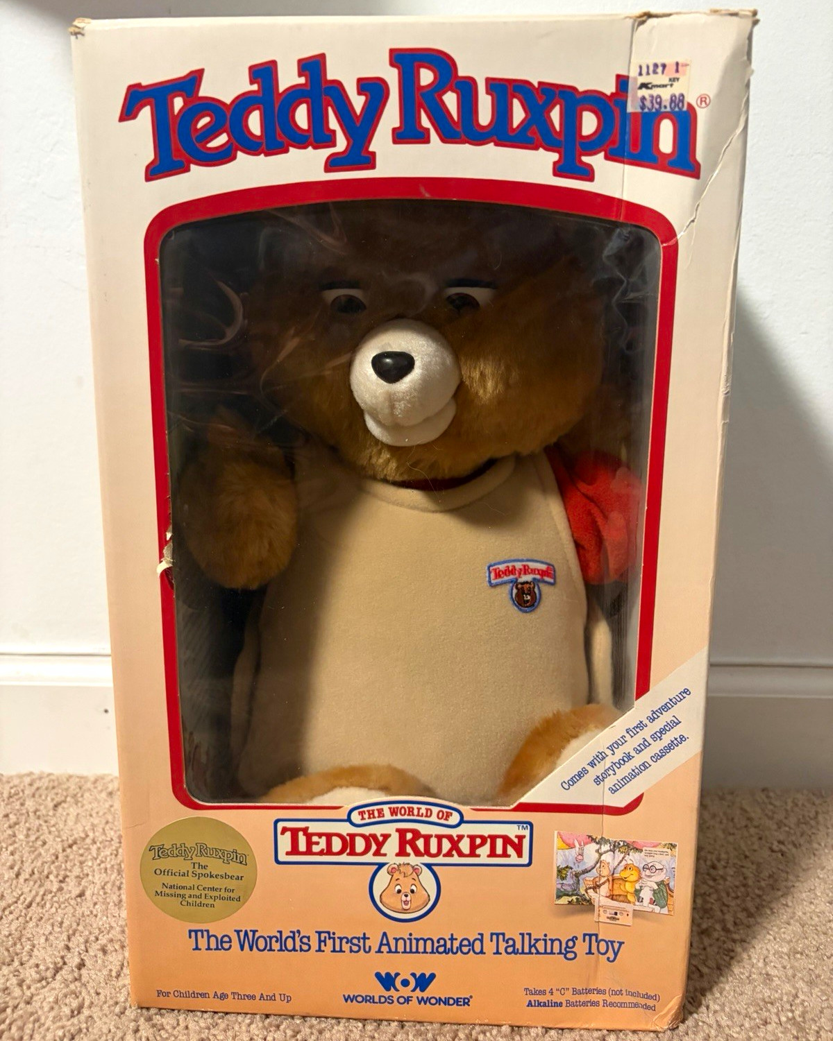 Teddy Ruxpin Animated Talking Plush Bear w/ Box, Storybook, Cassette & Booklet Teddy Ruxpin Animated Talking Plush Bear w/ Box, Storybook, Cassette & Booklet