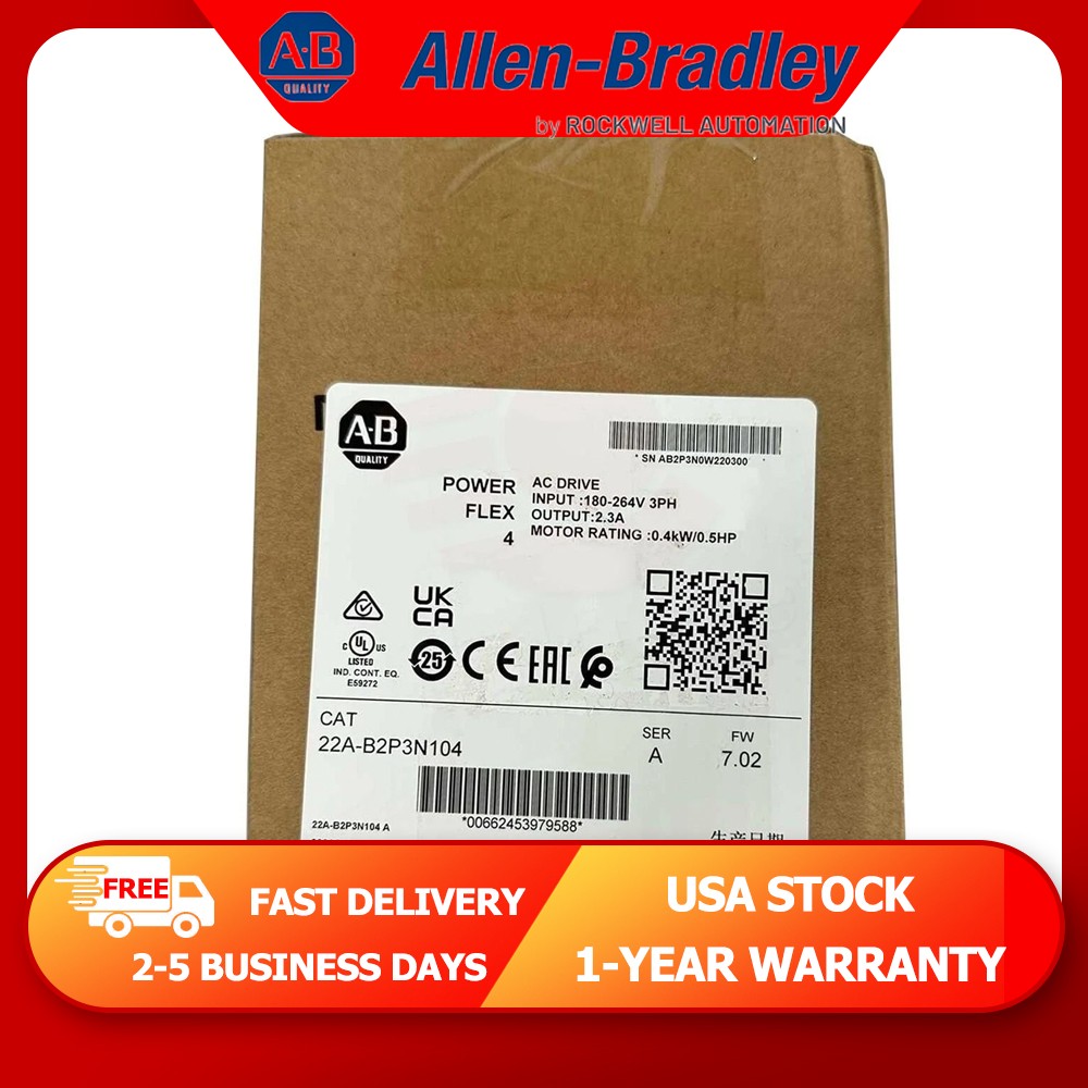 New NEW PLC  22A-B2P3N104 Ser A AB Powerflex 4 AC Drive 22A B2P3N104 US