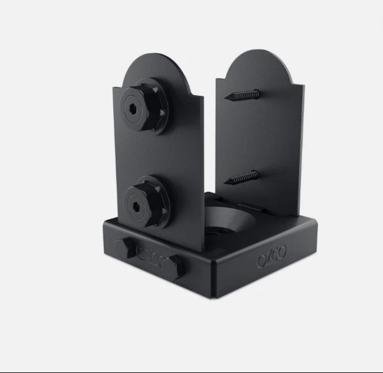 Ozco 54207 4x4 Post Base - Black Ozco 54207 4x4 Post Base - Black