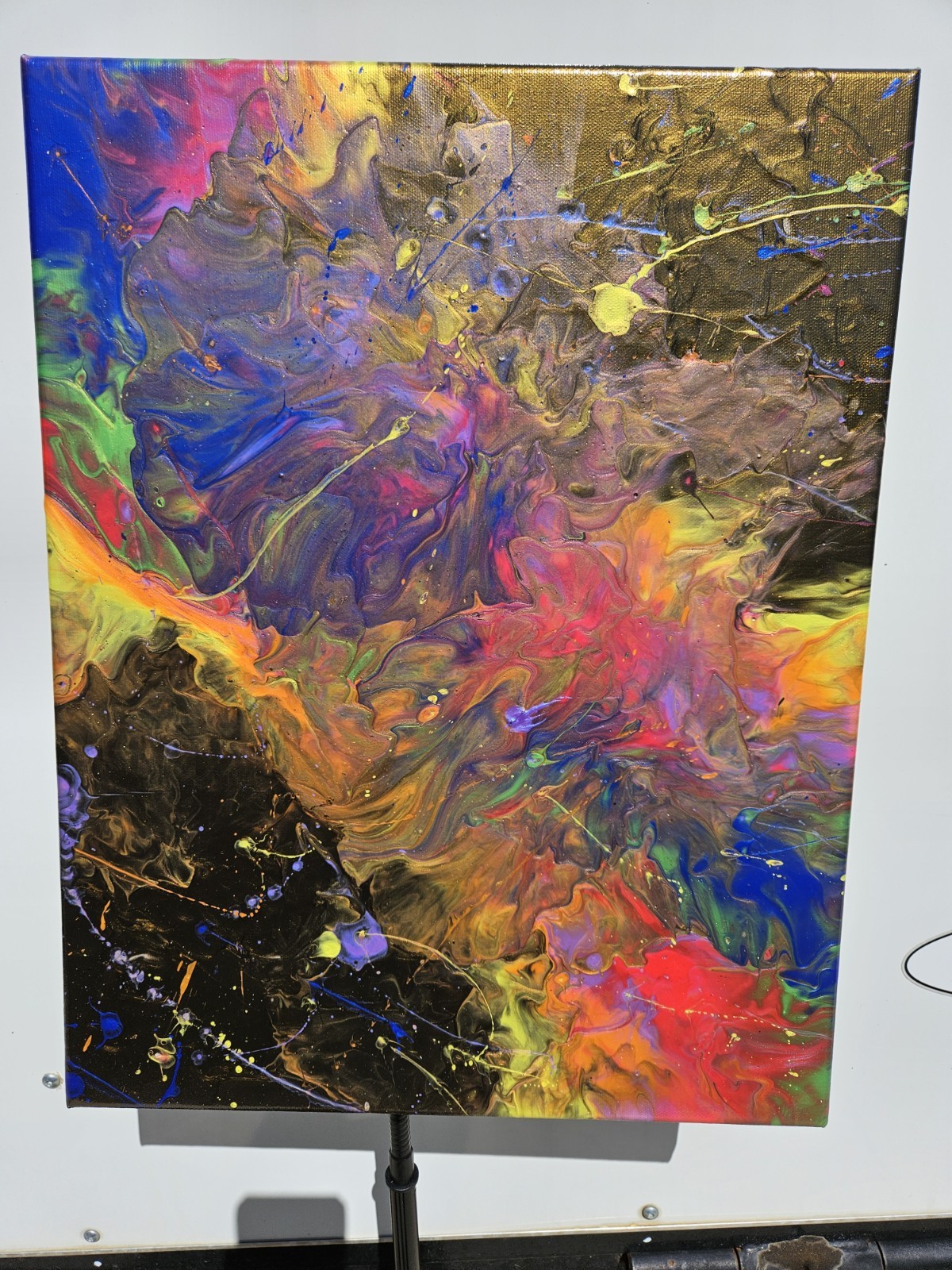 original abstract acrylic painting on canvas 14x18 original abstract acrylic painting on canvas 14x18