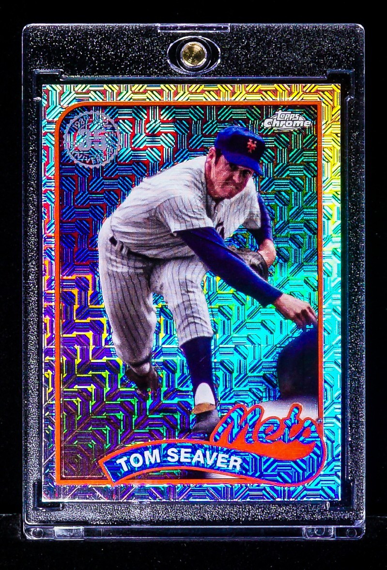 Tom Seaver RARE RETRO MEGA MOJO CHROME REFRACTOR CARD New York Mets HOF