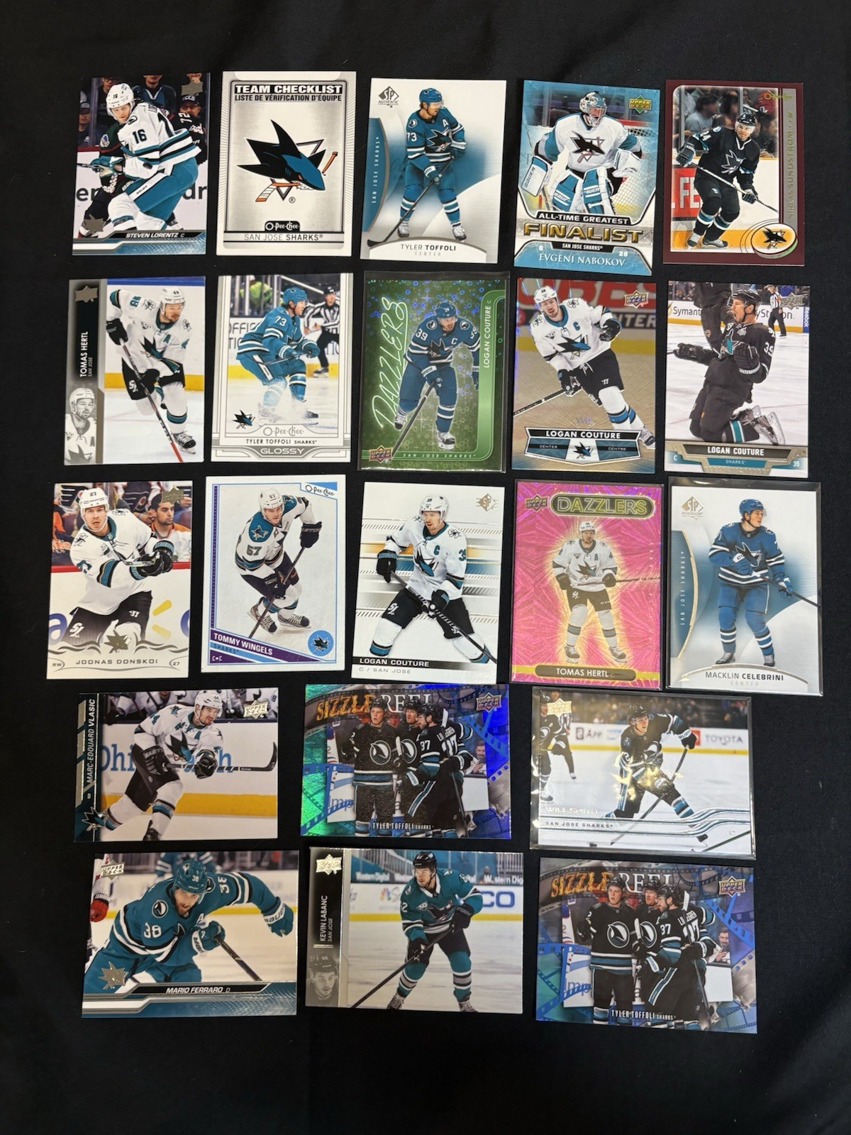 2025-26 Upper Deck San Jose Shark RC lot of 21 Cards - Celebrini - Smith NM-MT 2025-26 Upper Deck San Jose Shark RC lot of 21 Cards - Celebrini - Smith NM-MT