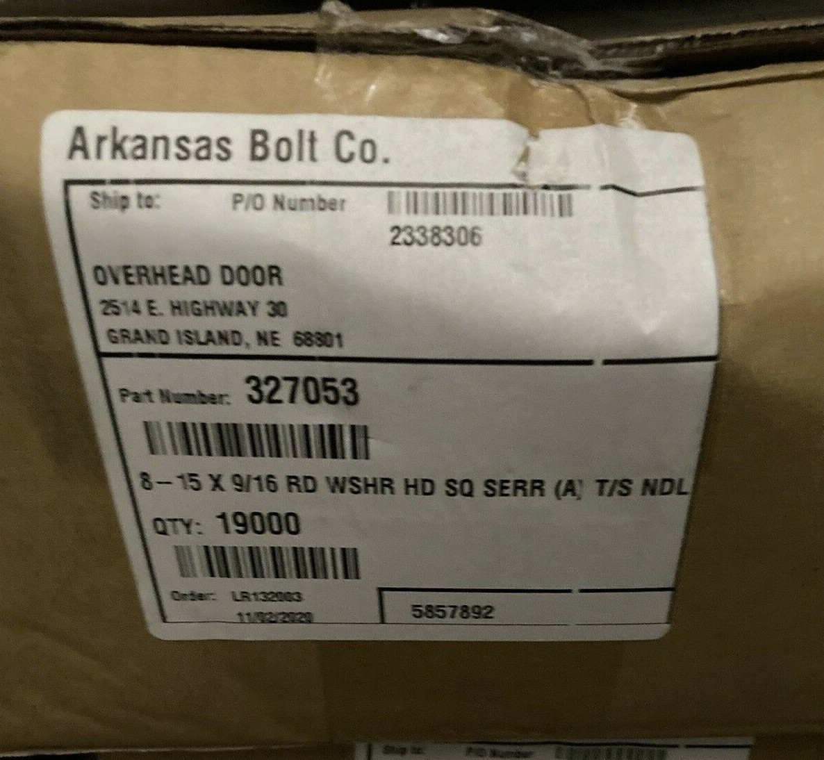 NEW ARKANSAS BOLT 327053 8 - 15 9/16\ NEW ARKANSAS BOLT 327053 8 - 15 9/16\