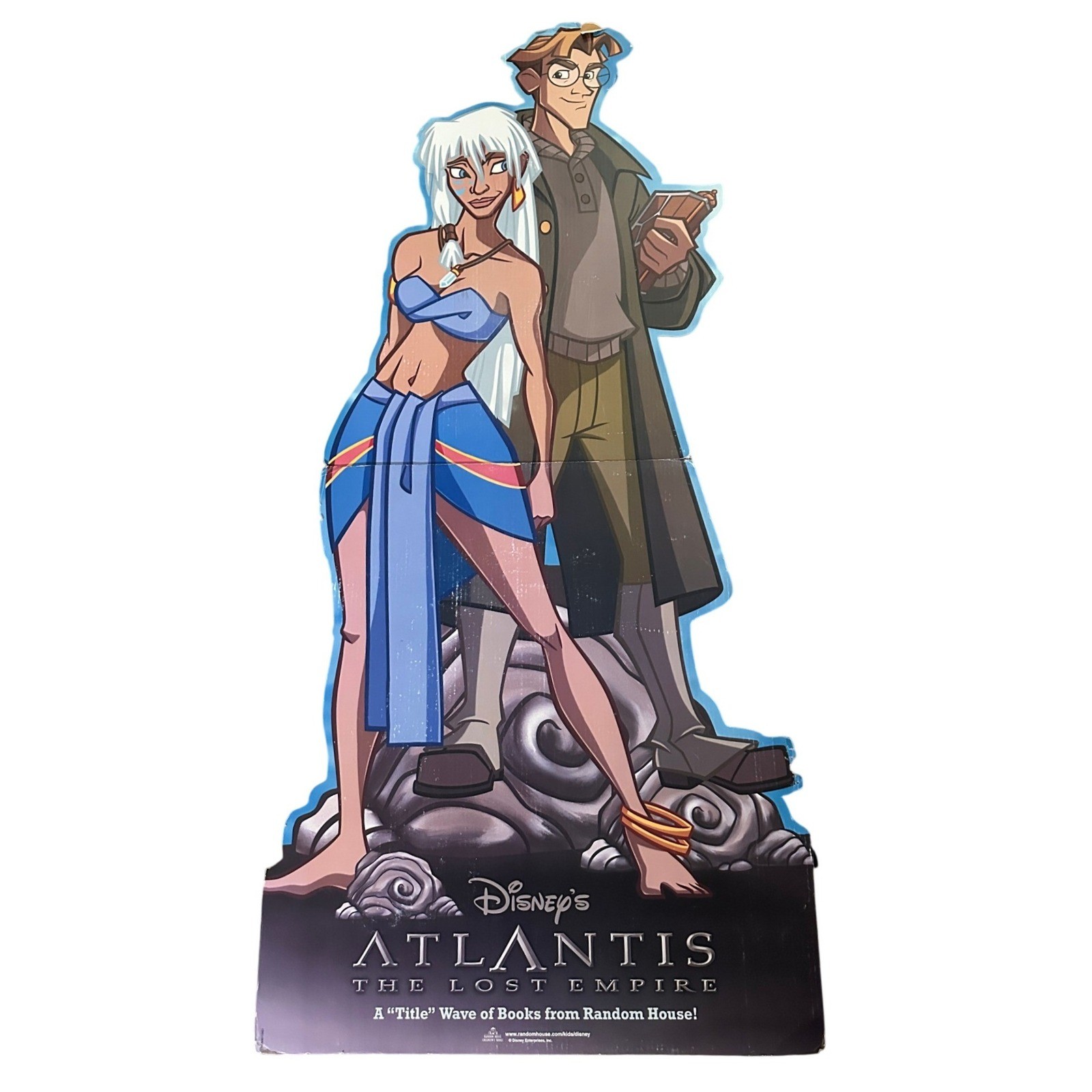 Disney Atlantis The Lost Empire Milo Kida Cardboard Standee Promo Display 64in