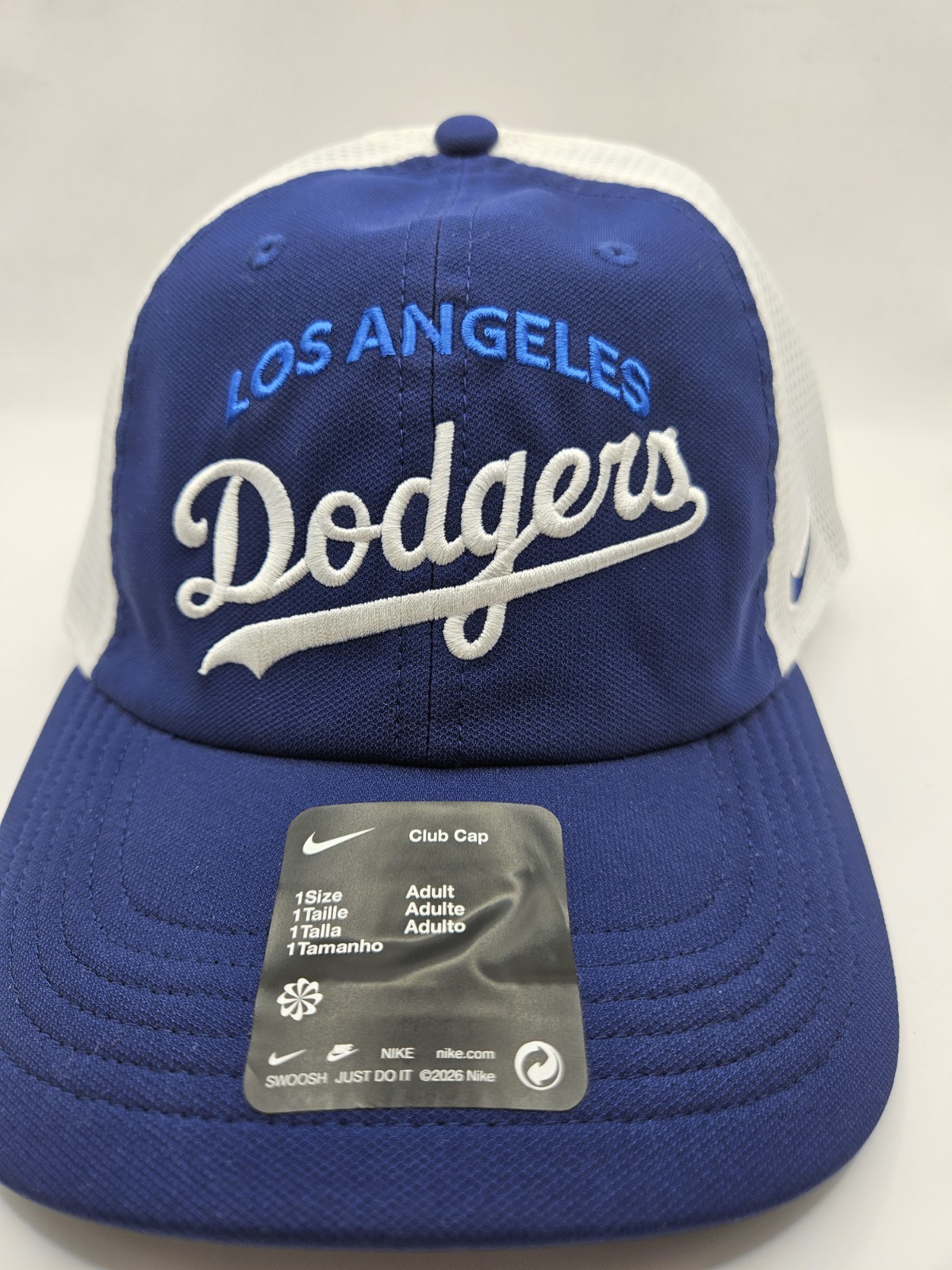 Nike Los Angeles Dodgers Club Hat Trucker Style 1 Size Adult
