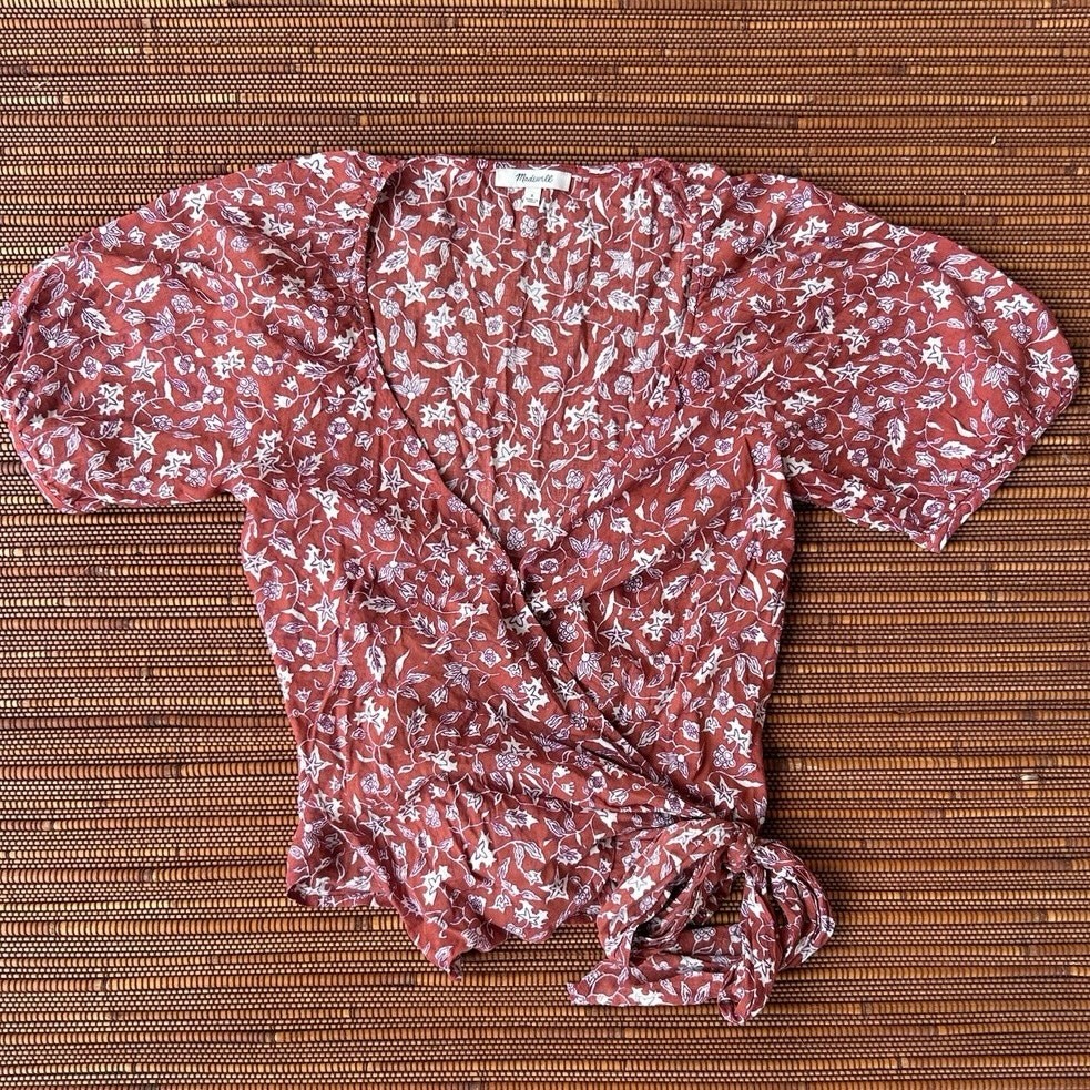 Madewell Red Top Small Wrap