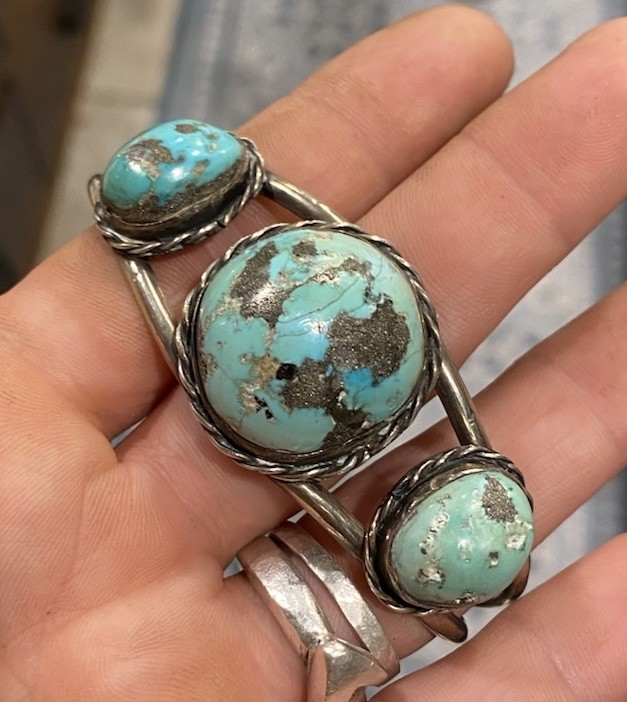 Native American Turqouise Vintage Cuff Navajo Old Pawn Jewelry Antique