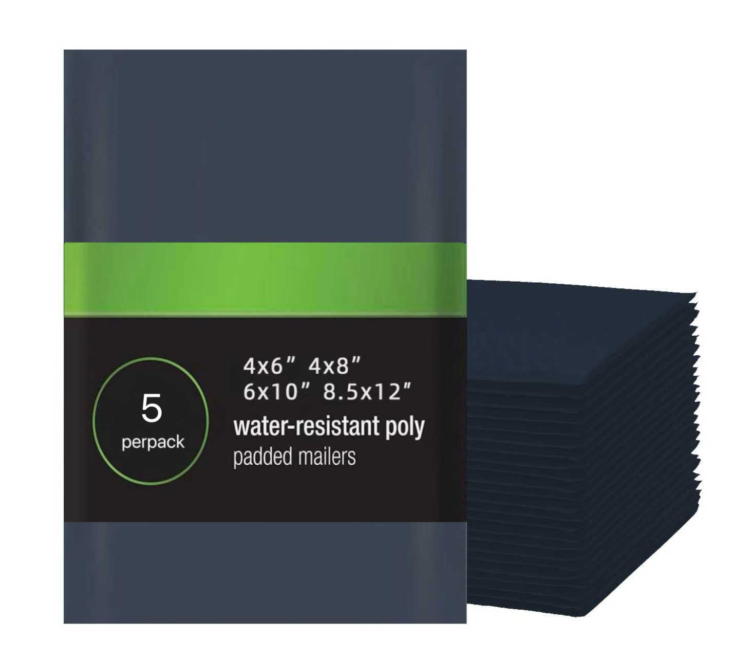 4x6 4x8 6x10 8.5x12 Poly Bubble Padded Mailers Envelops Shipping Bags BLACK
