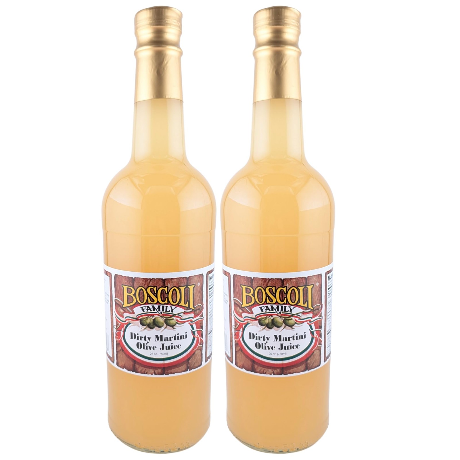 Dirty Martini Olive Juice 25 oz - Pack of 2, All Natural, Gluten-Free Mixer