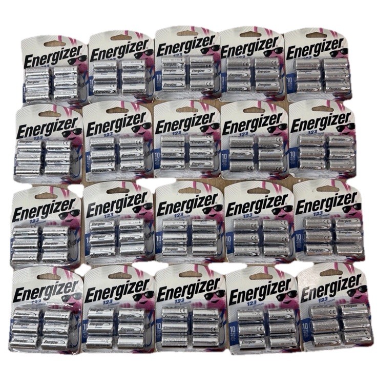 Energizer 120 Total 123 Batteries Lithium 3v Battery Exp. 12/2035  Pack Of 20