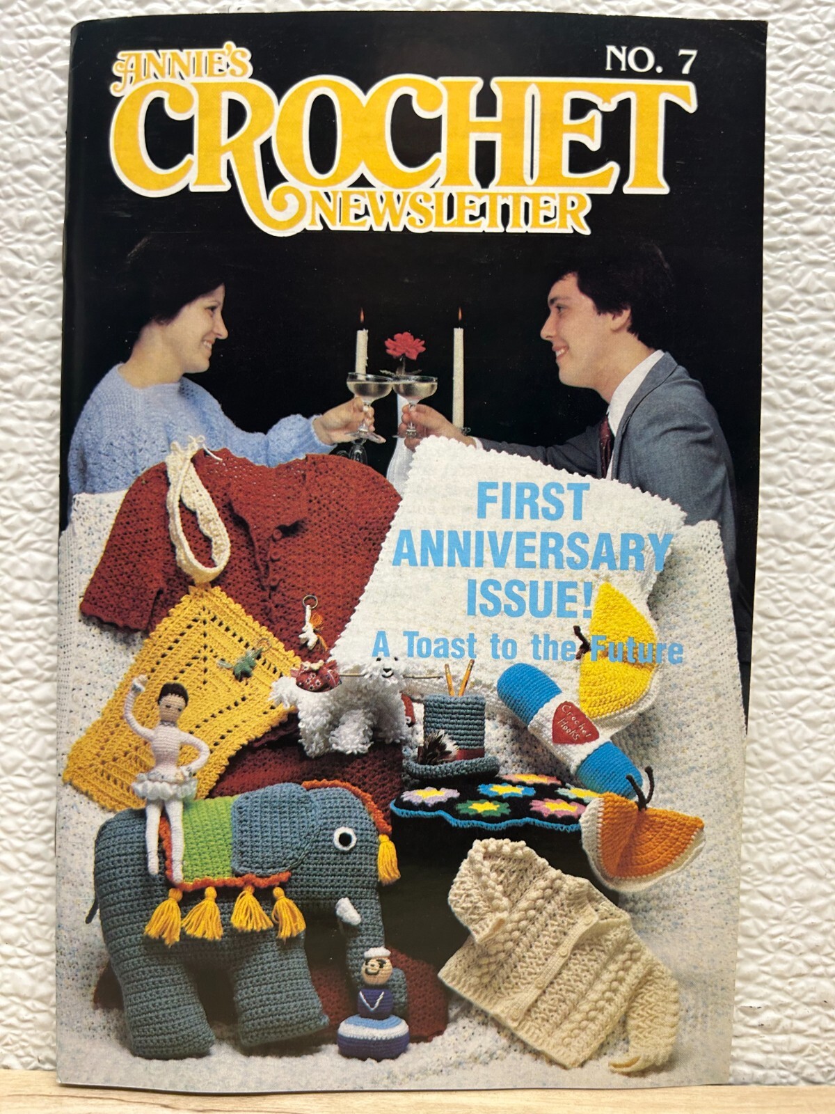 Vtg 1984 Annie's Crochet Newsletter 14 Project Crafting Magazine # 7 Vtg 1984 Annie's Crochet Newsletter 14 Project Crafting Magazine # 7