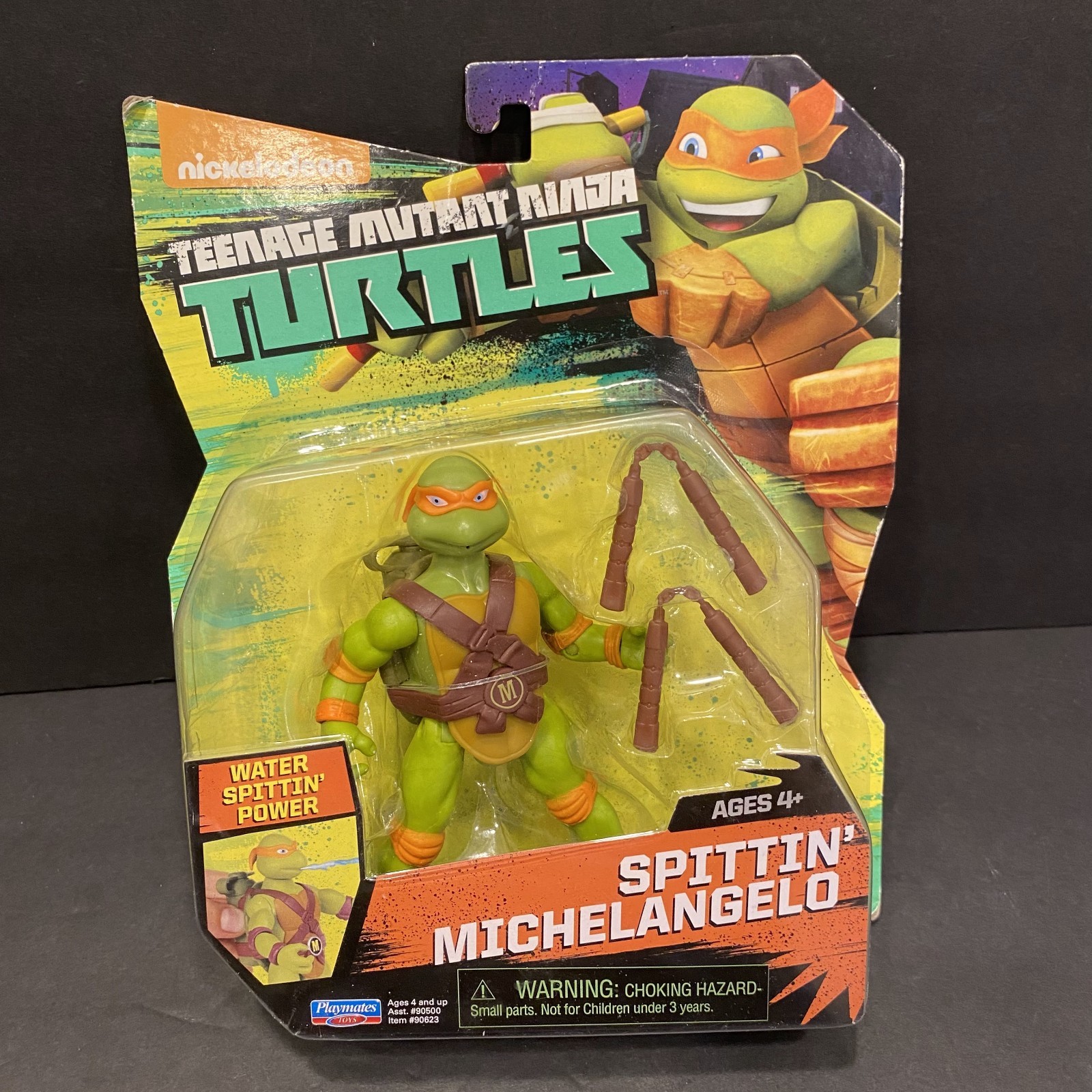 Spittin’ Michelangelo 2016 Teenage Mutant Ninja Turtles TMNT Water Power Figure