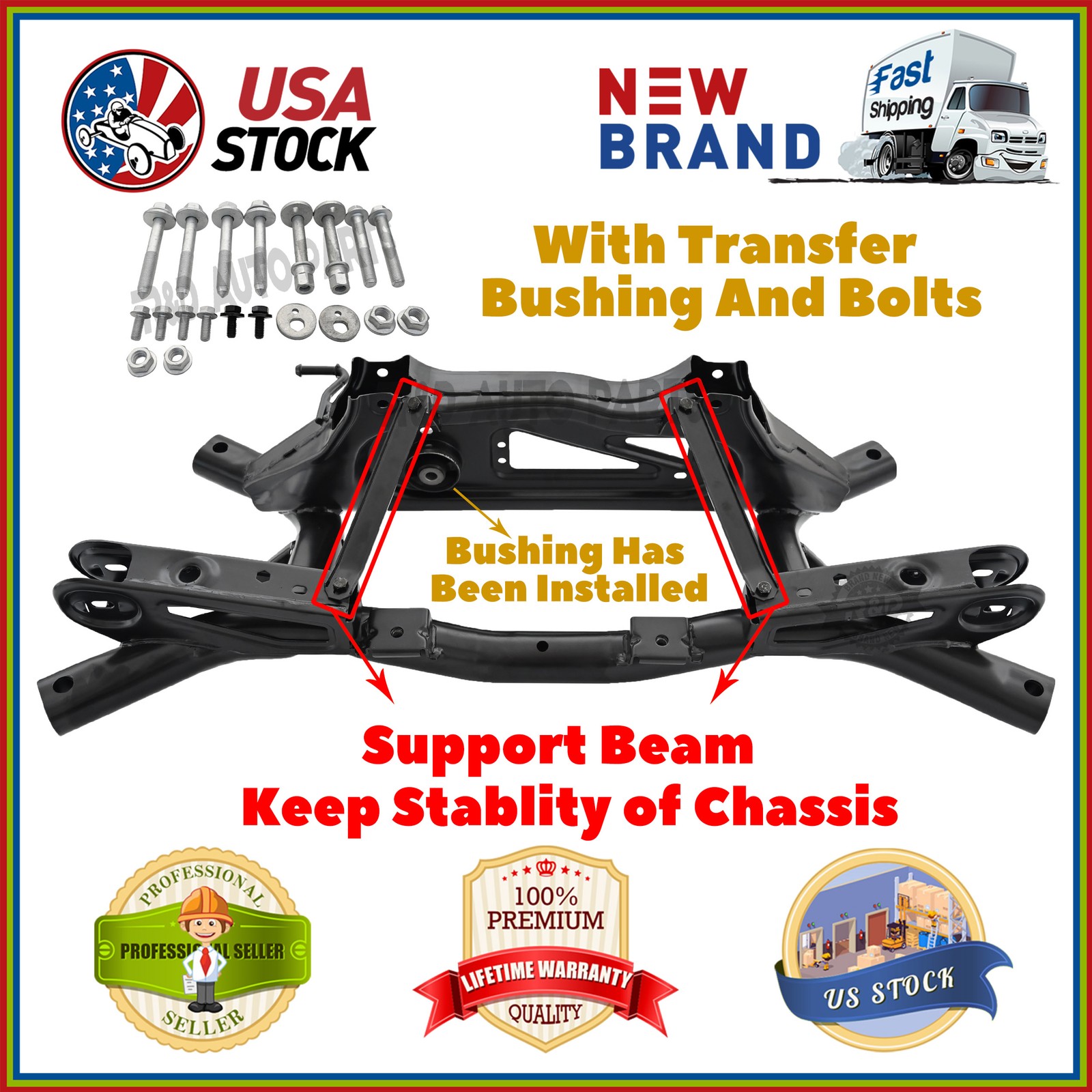 Subframe For 07-17 Caliber Jeep Compass Patriot 4WD Rear Suspension Crossmember Subframe For 07-17 Caliber Jeep Compass Patriot 4WD Rear Suspension Crossmember