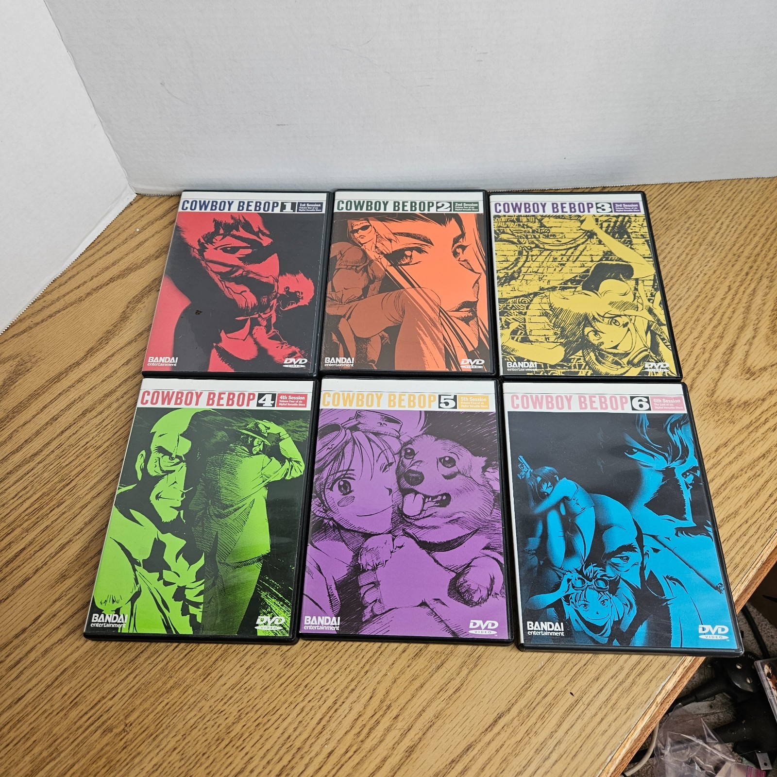 Bandai Entertainment Cowboy Bebop Complete DVD Set 1-6 Standard Edition OOP Bandai Entertainment Cowboy Bebop Complete DVD Set 1-6 Standard Edition OOP