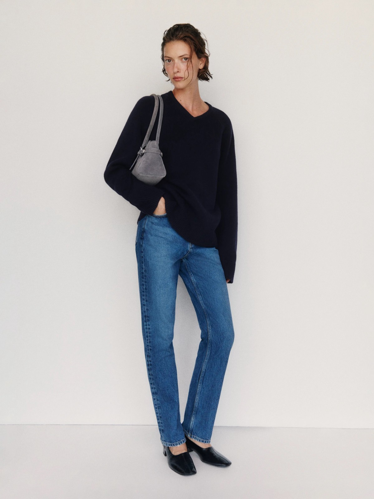 Reformation Sydney Regenerative Wool V-Neck Sweater 03 Colors, All Size