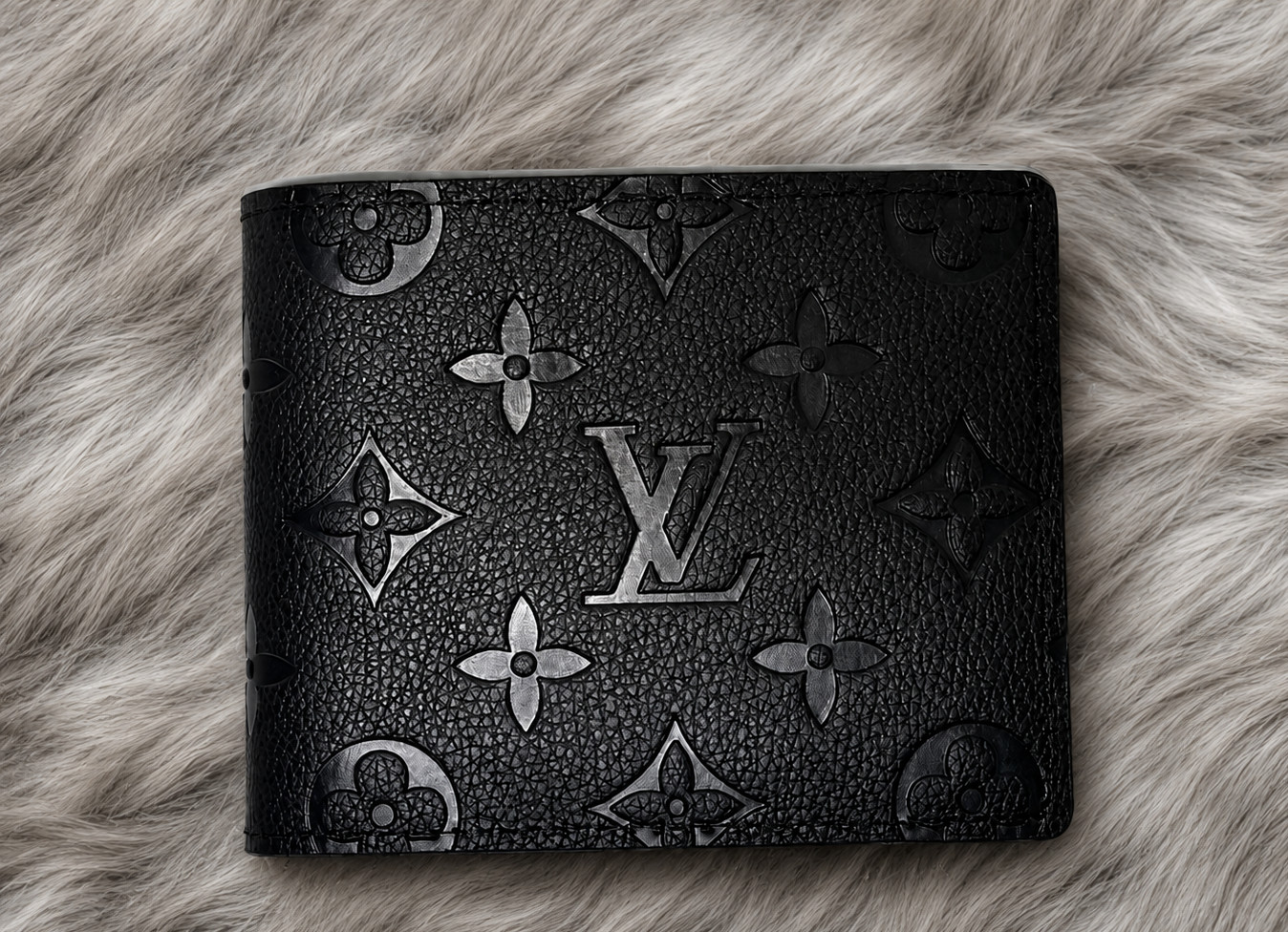 Authentic Louis Vuitton Multiple Wallet in Monogram Eclipse Canvas^.