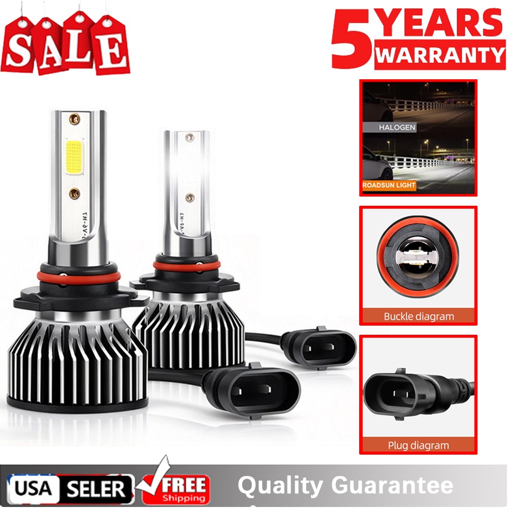 2x 6000k LED Headlight Bulbs HB3/9005 High Beam For Subaru Outback 2010-2019