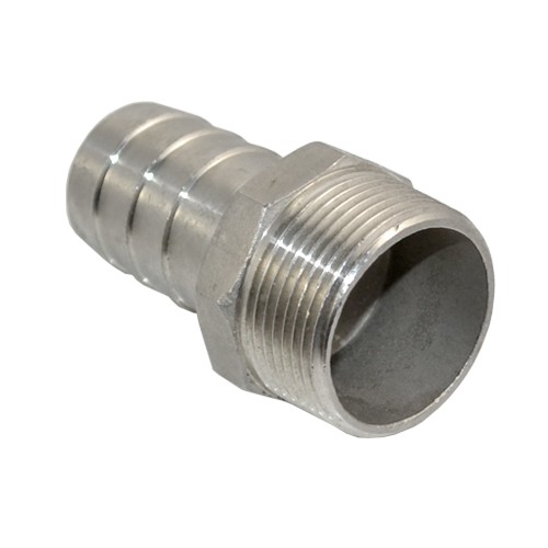 MALE NPT Thread Pipe Fitting to Barb Hose Tail End Connector Stainless Steel 304 MALE NPT Thread Pipe Fitting to Barb Hose Tail End Connector Stainless Steel 304