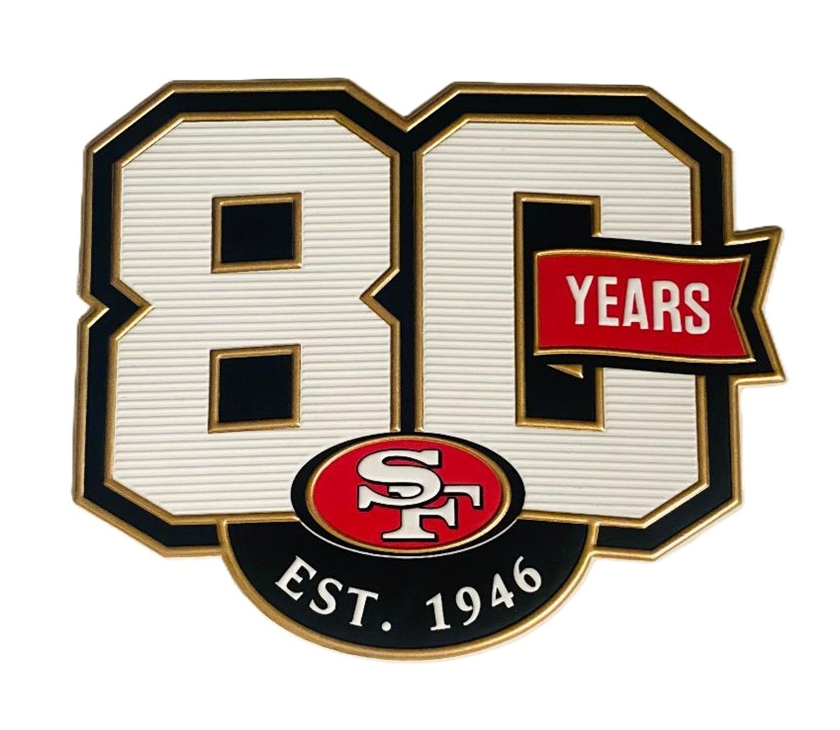 49ers 80th Anniversary Patch