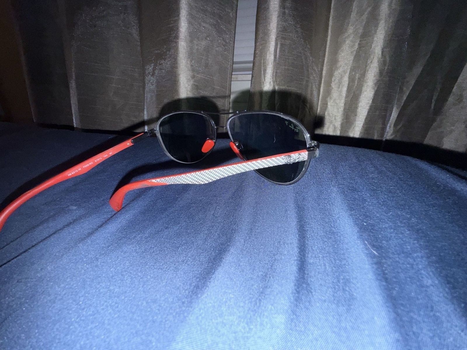 Ray-Ban RB8313-M Scuderia Ferrari Sunglasses Size 61-13 Black Red Ray-Ban RB8313-M Scuderia Ferrari Sunglasses Size 61-13 Black Red