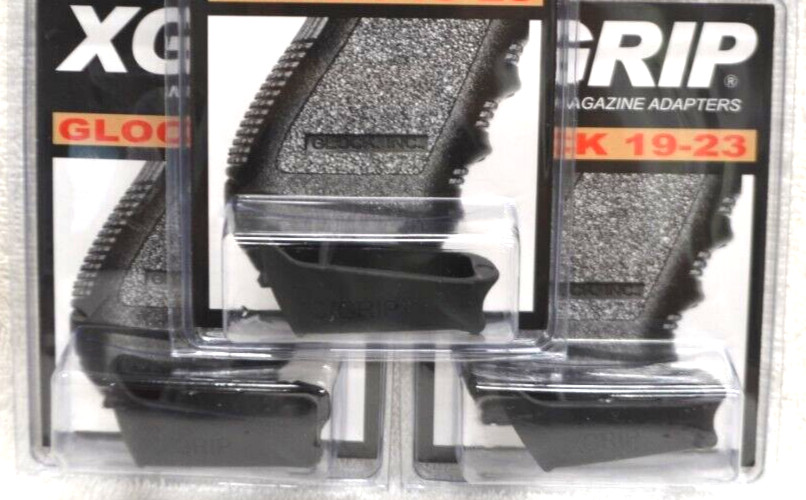 (3) X-Grip for G19-23 use Glock 17,22 Mags in Glock 19,23 SAME FAST SHIP (3) X-Grip for G19-23 use Glock 17,22 Mags in Glock 19,23 SAME FAST SHIP