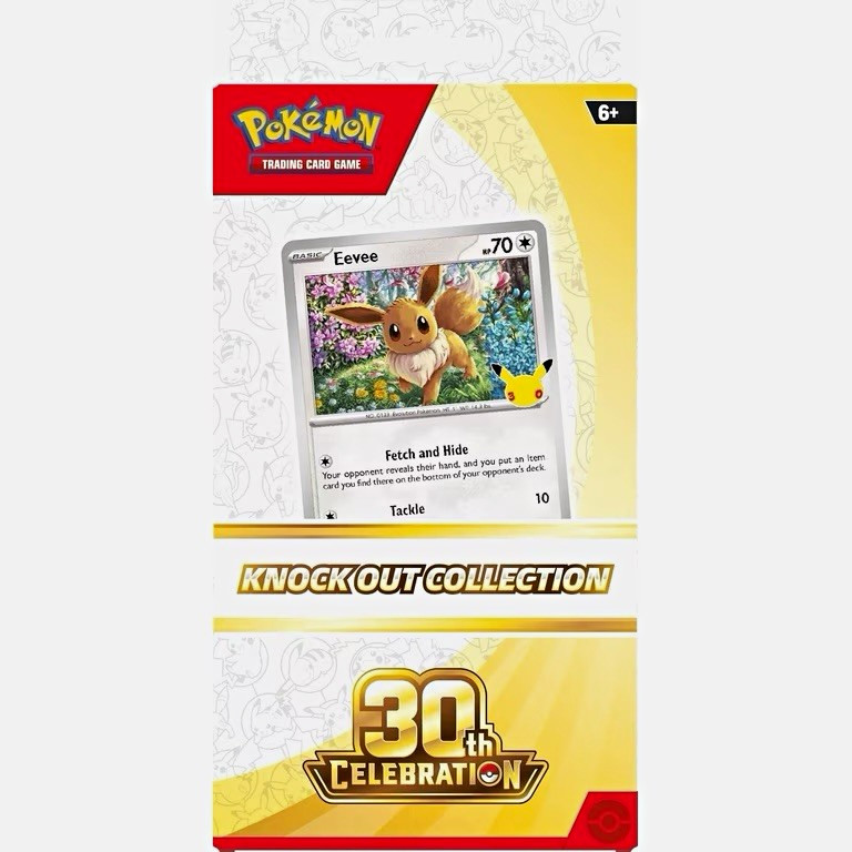 Pokémon TCG 30th Celebration Knock Out Collection Eevee 2 Booster Packs EN Pokémon TCG 30th Celebration Knock Out Collection Eevee 2 Booster Packs EN