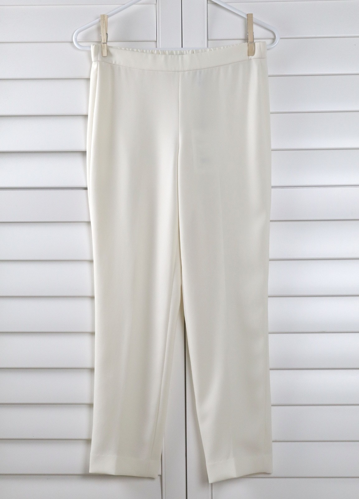 THEORY NWT $295 Basic Pull On Dress Pants in Rice Classic Crepe Size 0