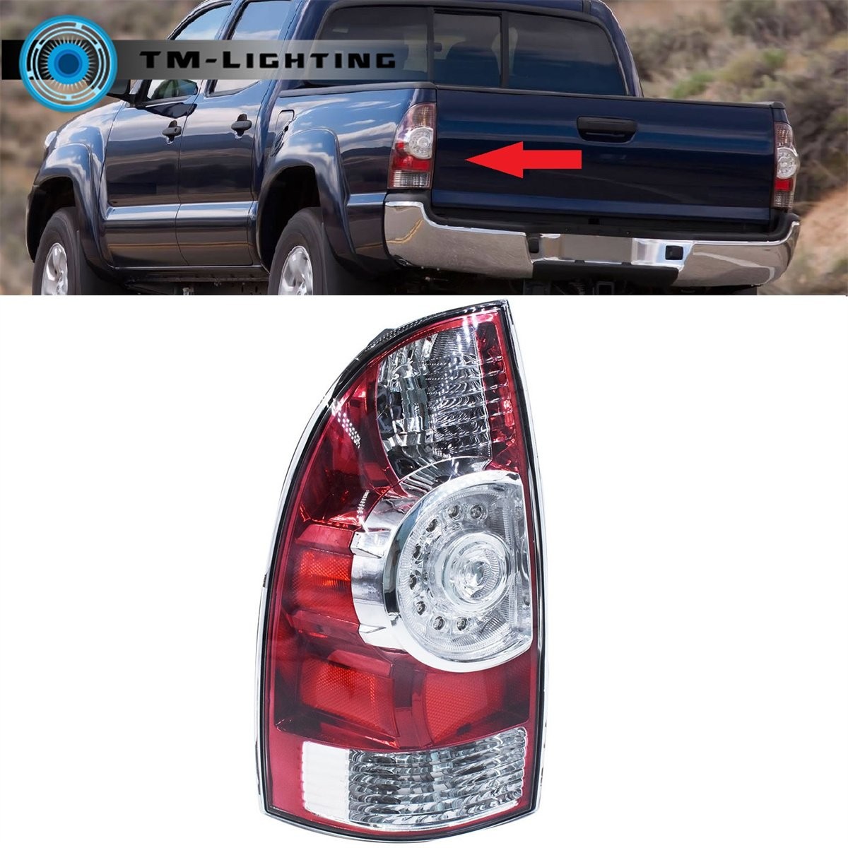 Rear Tail Light Brake Lamp Left Driver Side For 2005-2014 2015 Toyota Tacoma