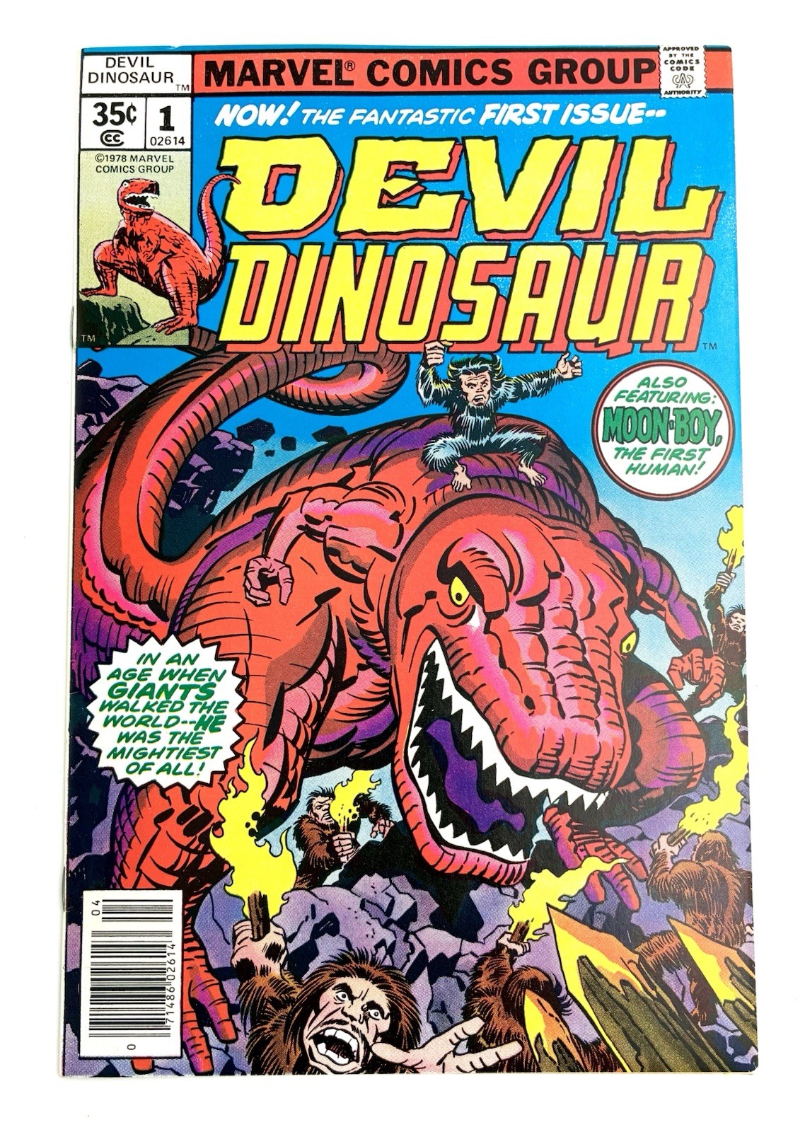 Devil Dinosaur #1 1978 8.5 VF+ 🔑 1st Devil Dinosaur 1st Moon Boy