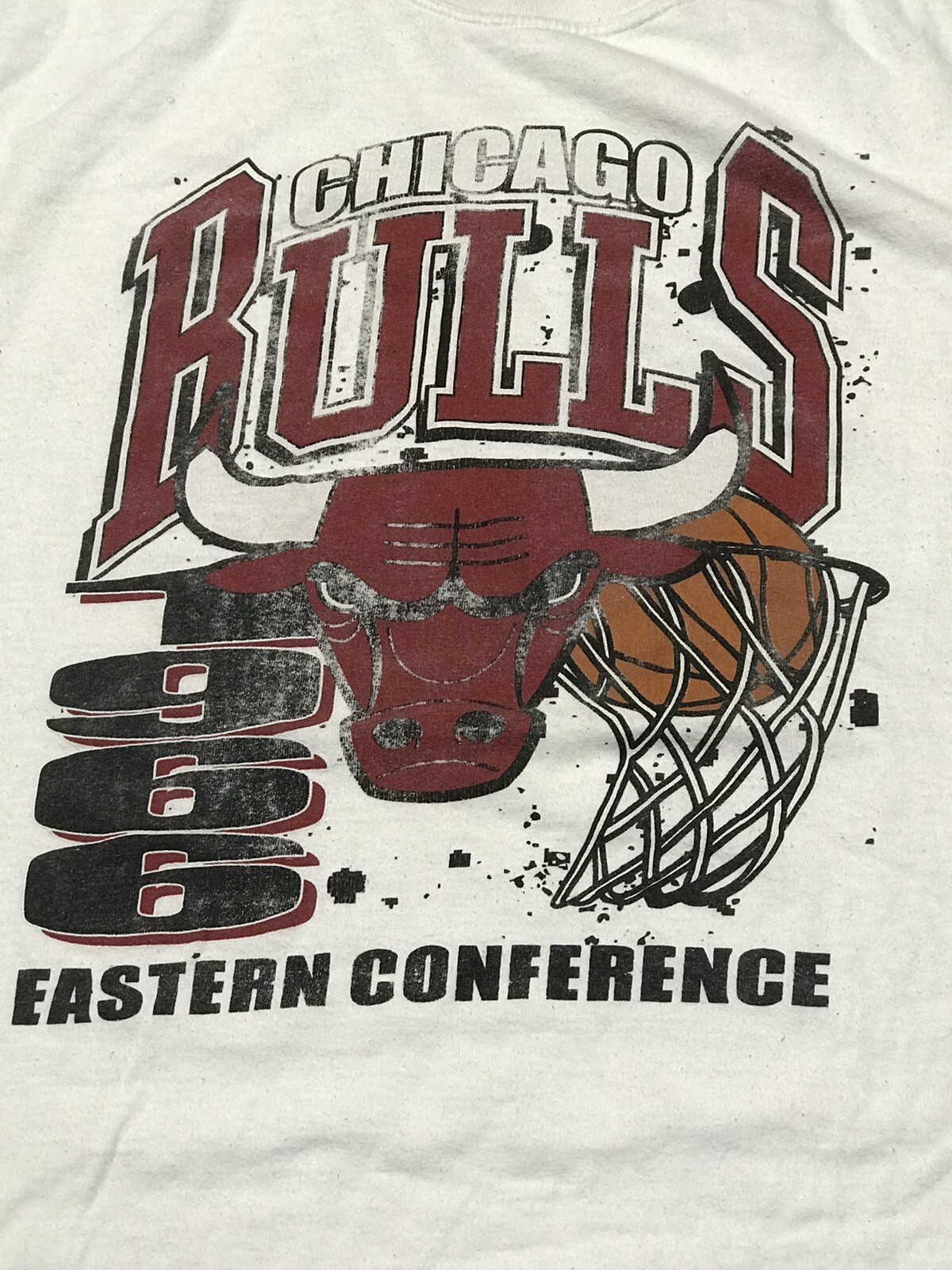Chicago Bulls T-Shirt Adult XL White 1966 Eastern Conference Ultra Game NBA @L6 Chicago Bulls T-Shirt Adult XL White 1966 Eastern Conference Ultra Game NBA @L6
