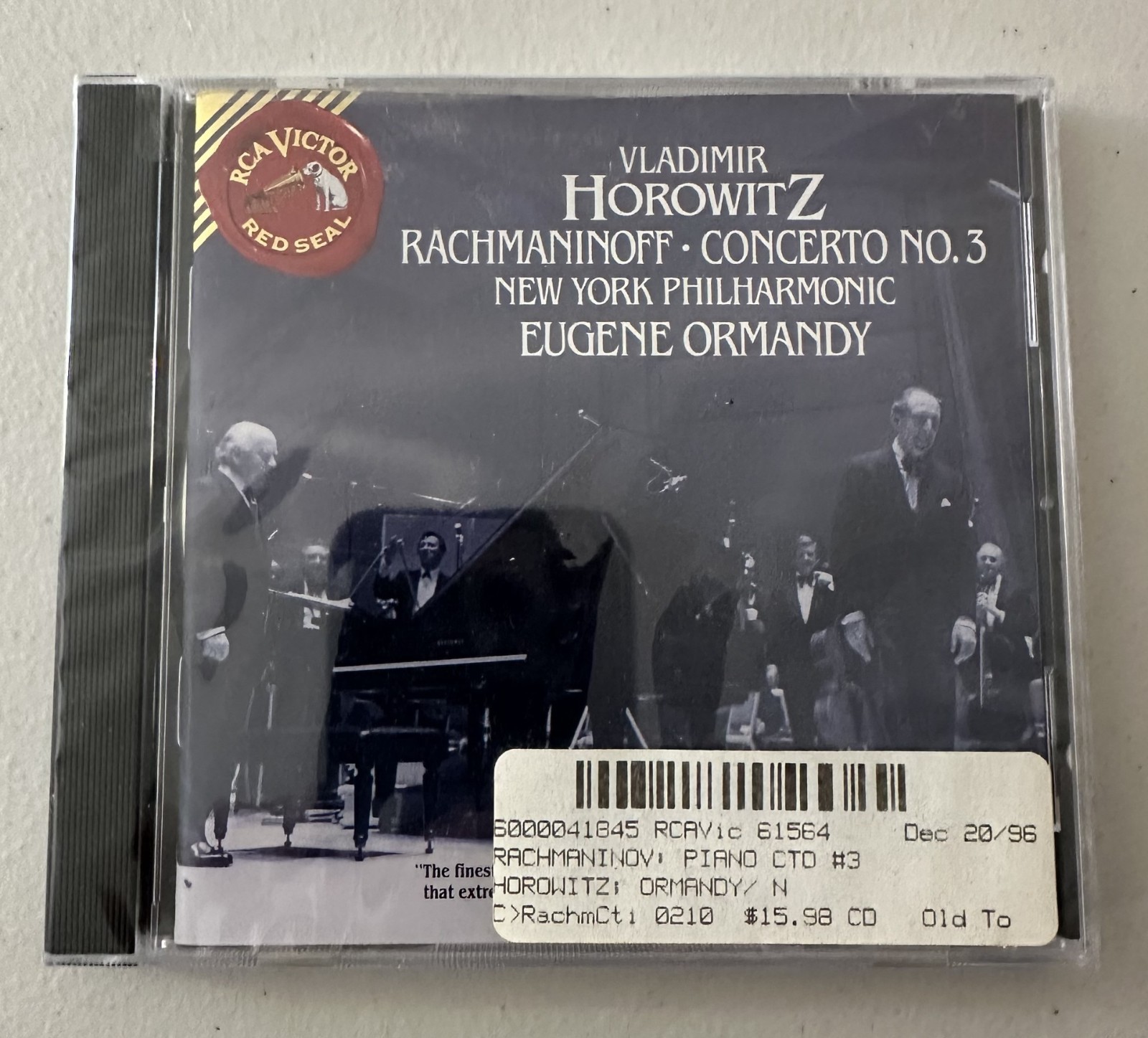 Vladimir Horowitz Rachmaninoff Piano Concerto No. 3 RCA Red Seal Sealed CD