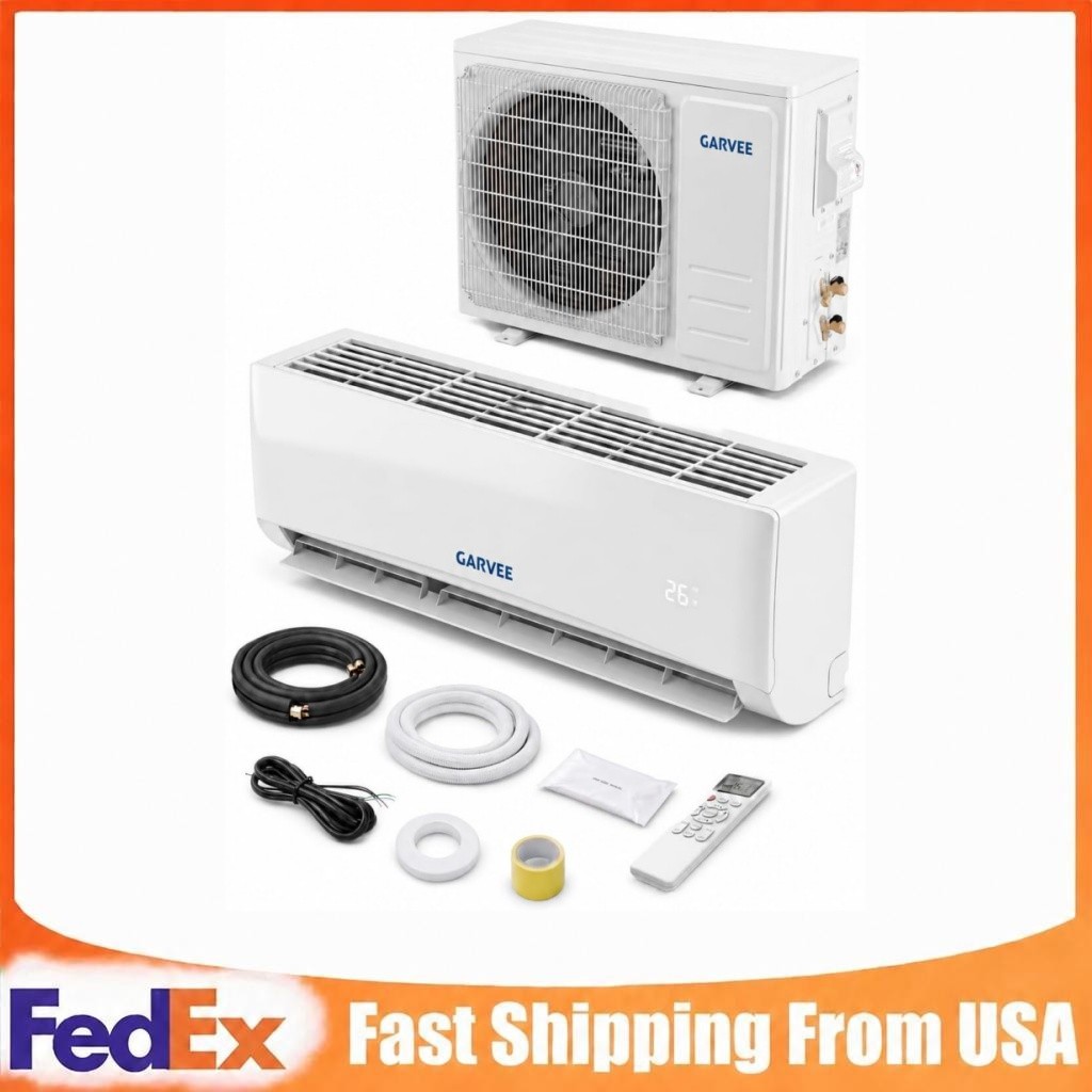 Garvee 9000 BTU Mini Split AC/Heating System Split System Air Conditioners 230V Garvee 9000 BTU Mini Split AC/Heating System Split System Air Conditioners 230V
