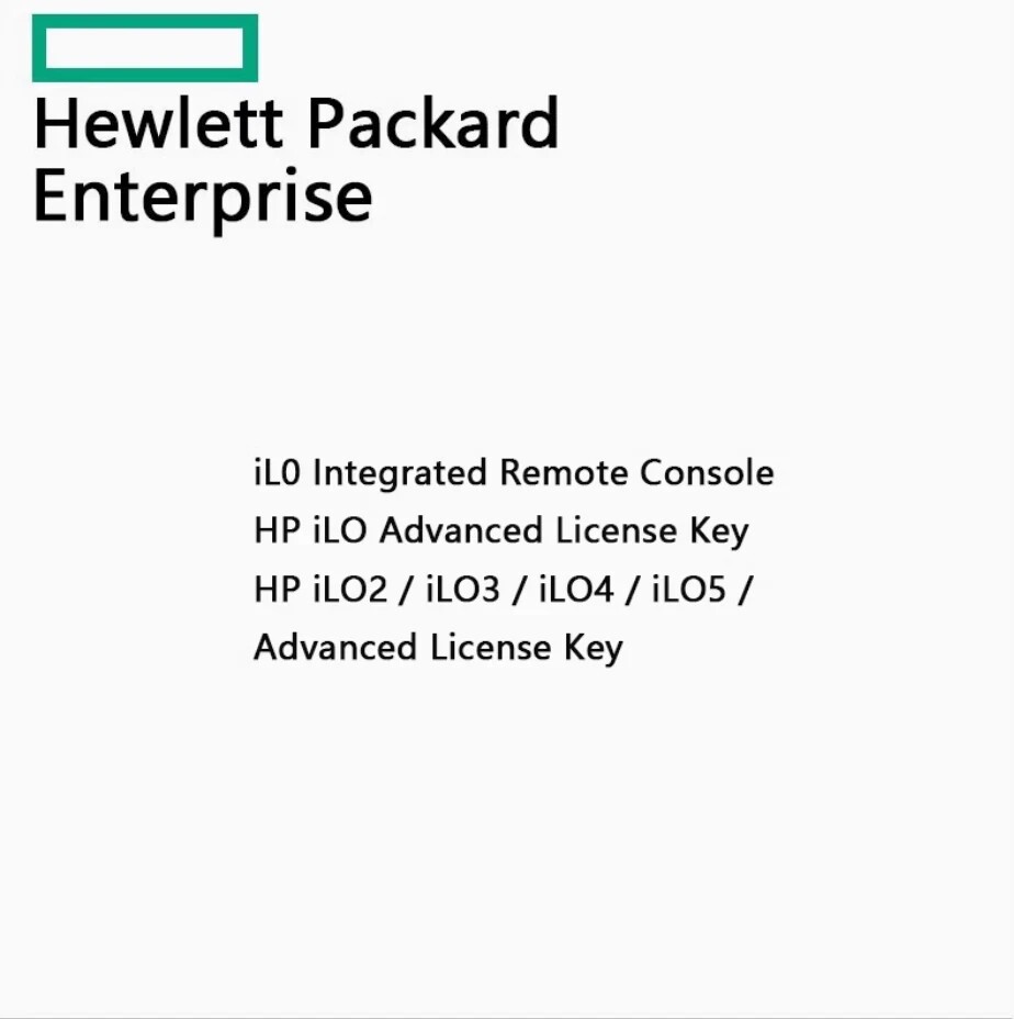 Lifetime iLO 2/iLO 3/iLO4/iLO5 Advanced License key for HP HP 512485-B21