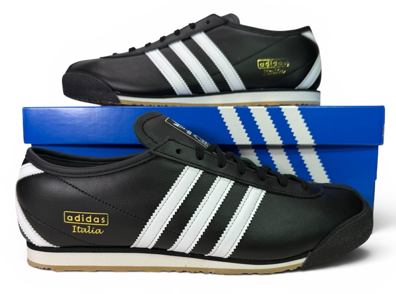Adidas Originals Italia 70\'s Sneaker JS1324 Black/White/Gum Men\'s Shoe Size 10 Adidas Originals Italia 70\'s Sneaker JS1324 Black/White/Gum Men\'s Shoe Size 10