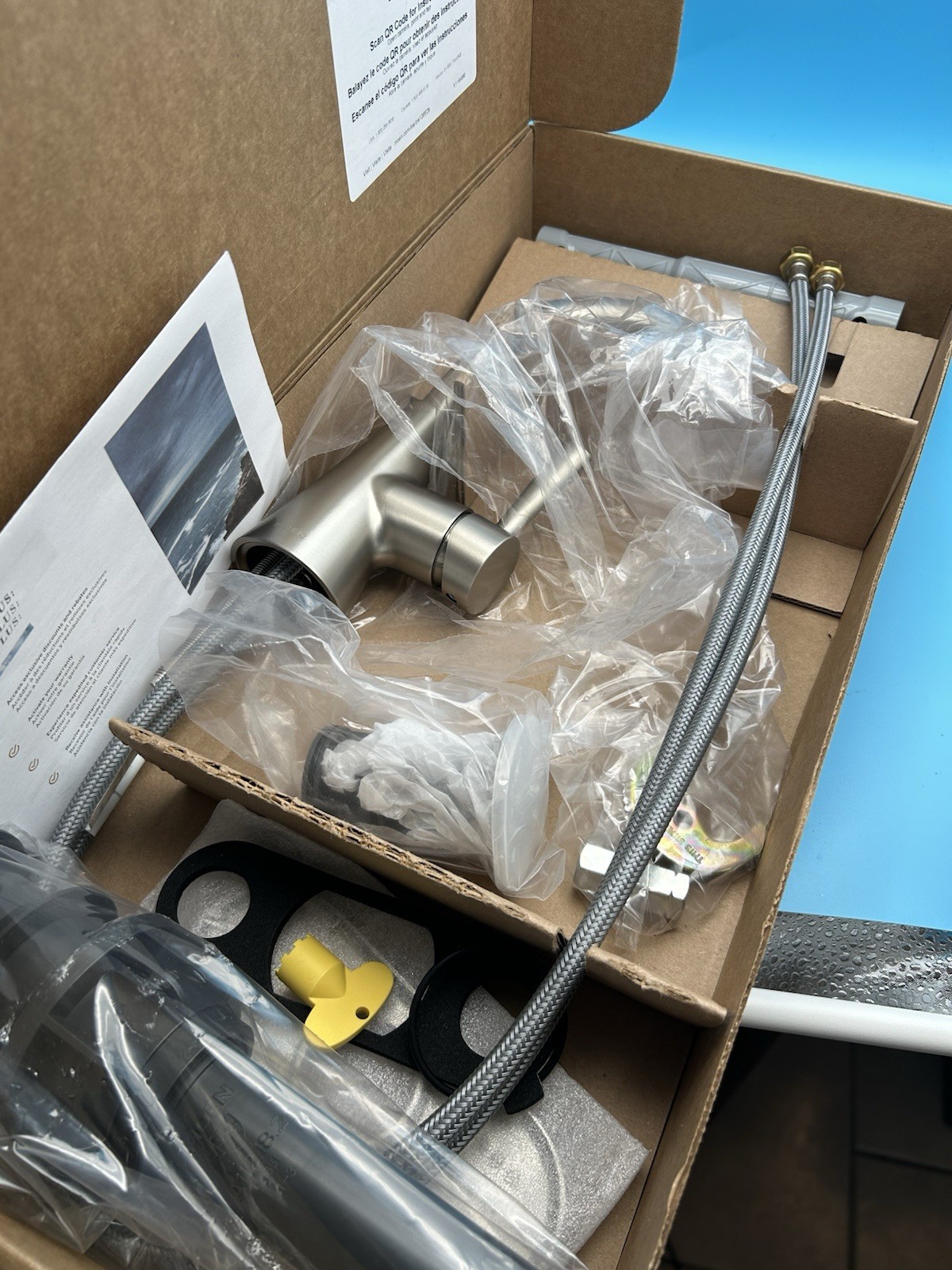 Moen Ronan 84024SRN Bathroom Faucet Spot Resist Brushed Nickel Open Box