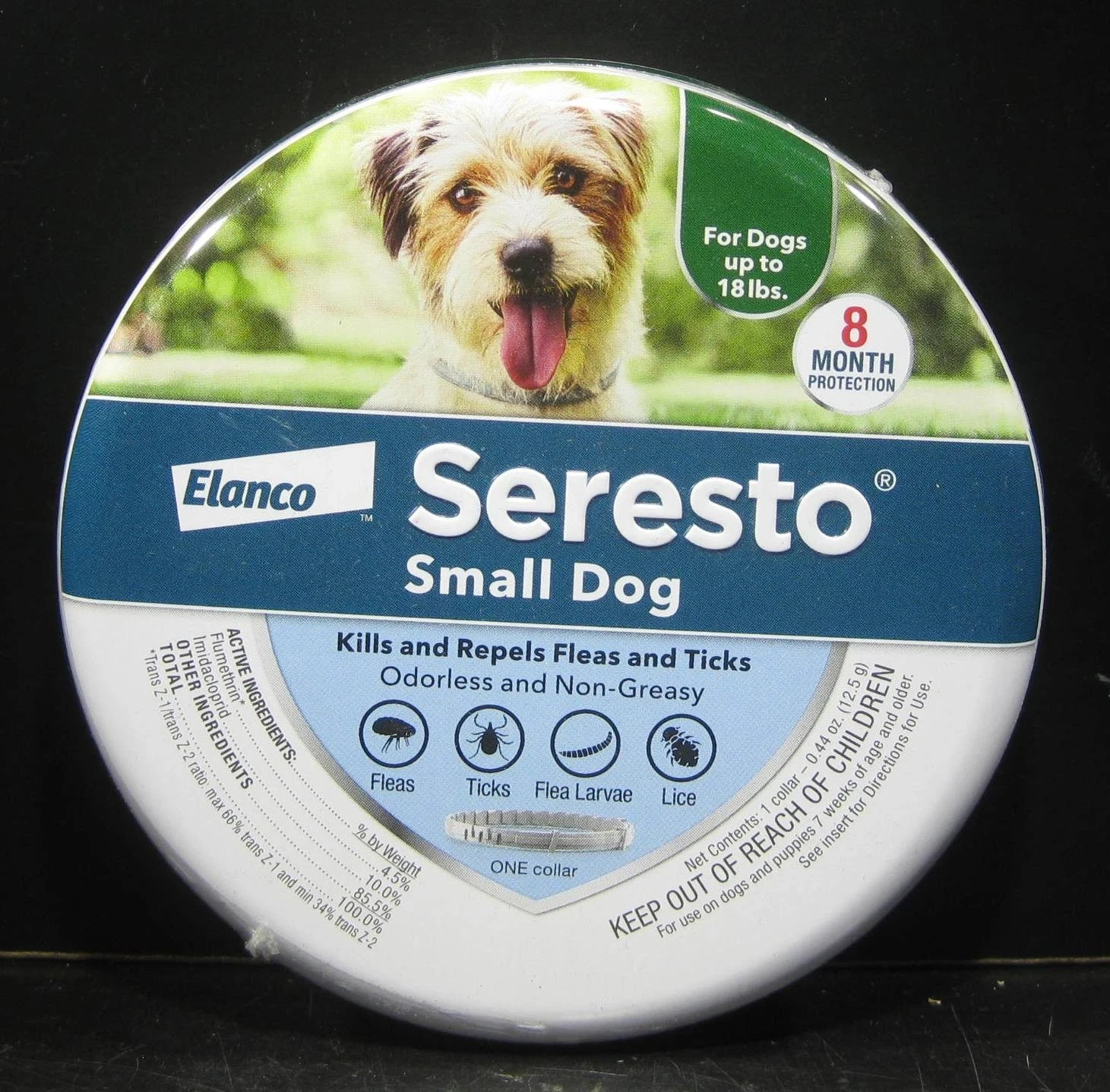 Seresto Flea and Tick Collar 8 Months Protection Small Dogs - 18lbs 100% Genuine Seresto Flea and Tick Collar 8 Months Protection Small Dogs - 18lbs 100% Genuine
