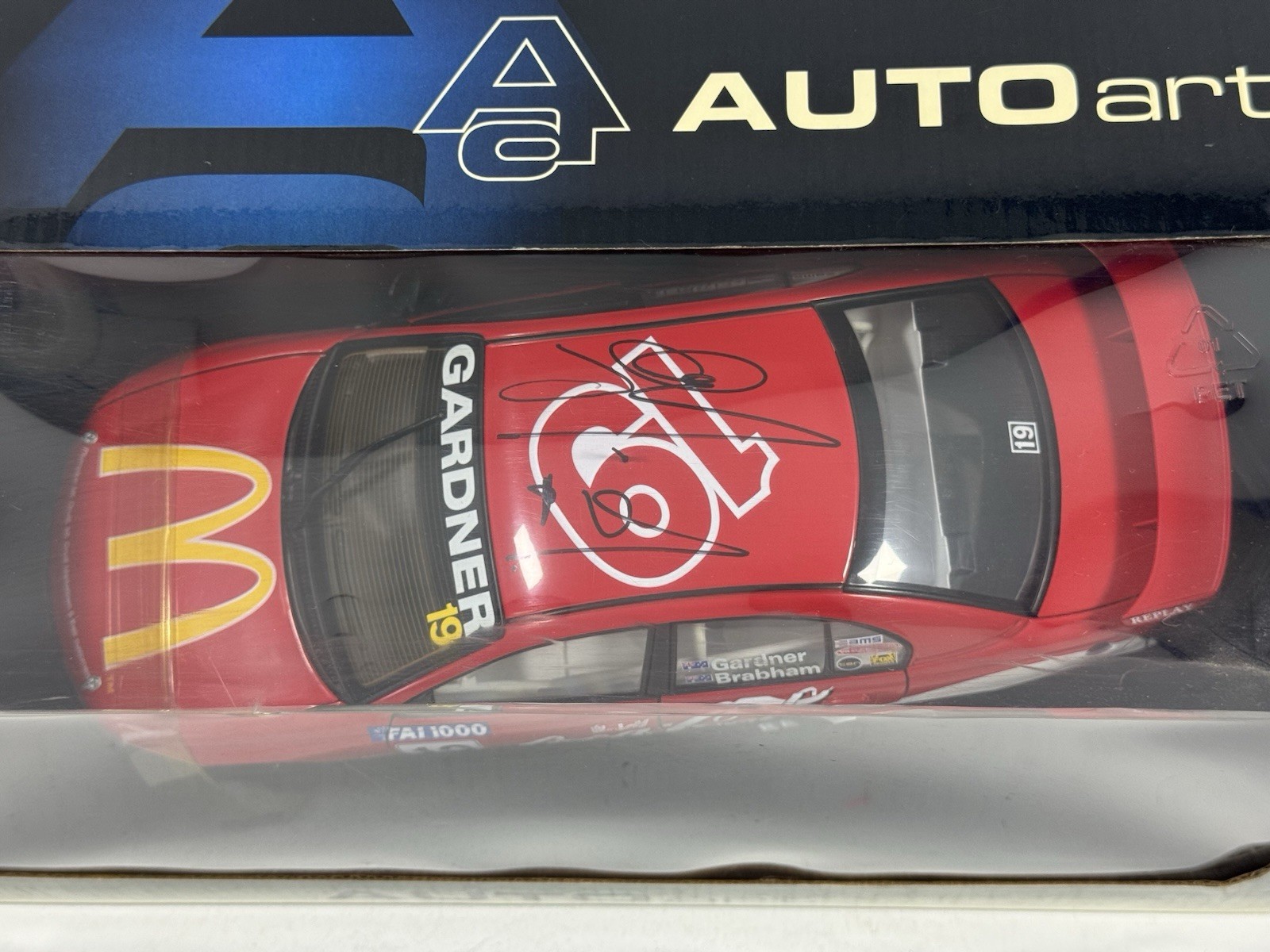 Vintage AUTOart 1:18 1999 Holden Commodore Coca-Cola #19 Gardner Brabham Signed