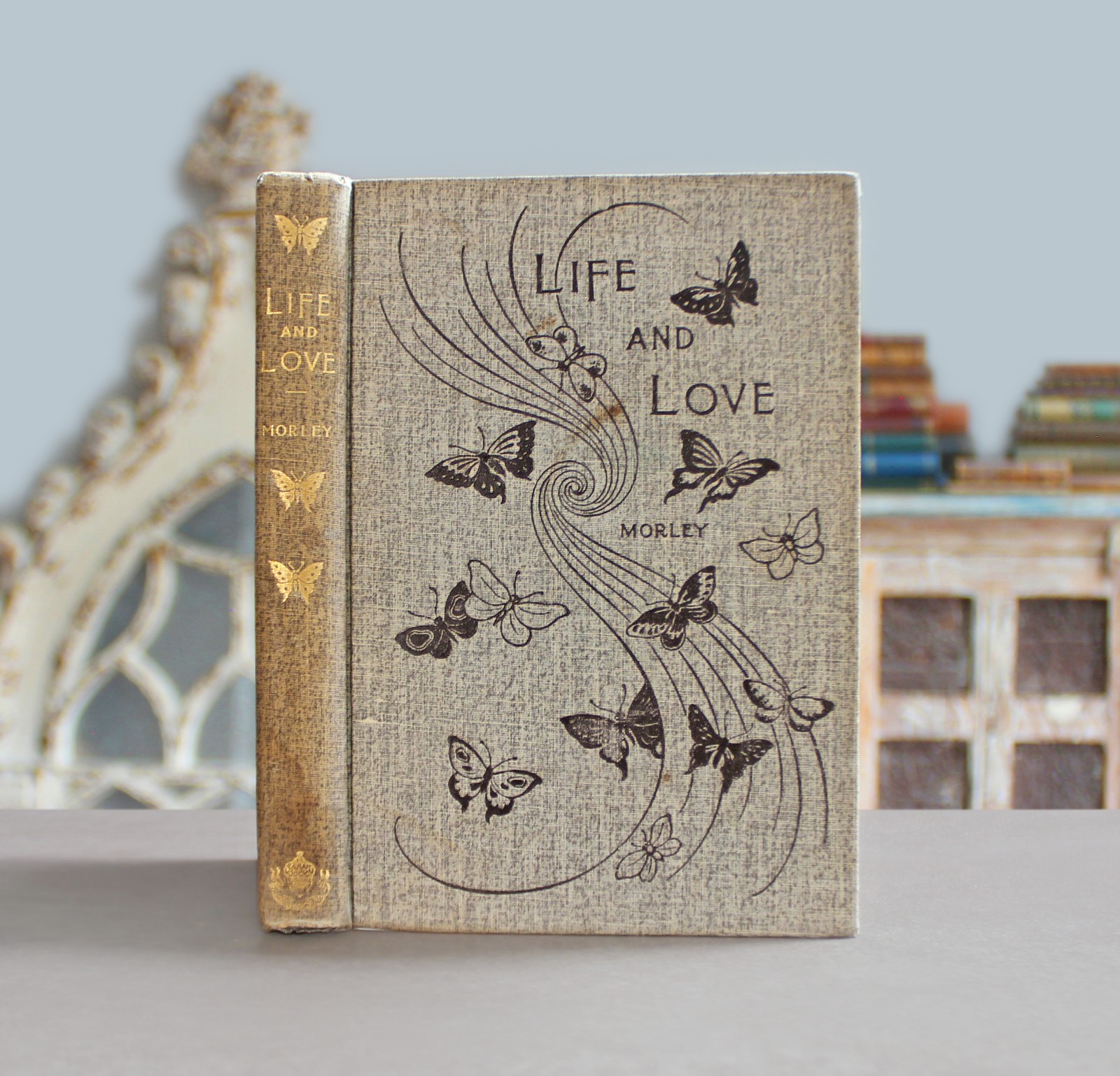 Rare Antique Old Book Life & Love 1899 Naturalist Nature Insect Flower Garden ⭐