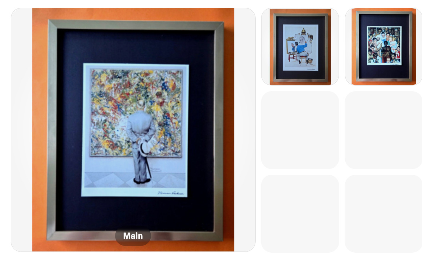 NORMAN ROCKWELL + 3 Signed 1970\'s  Print Framed +  International