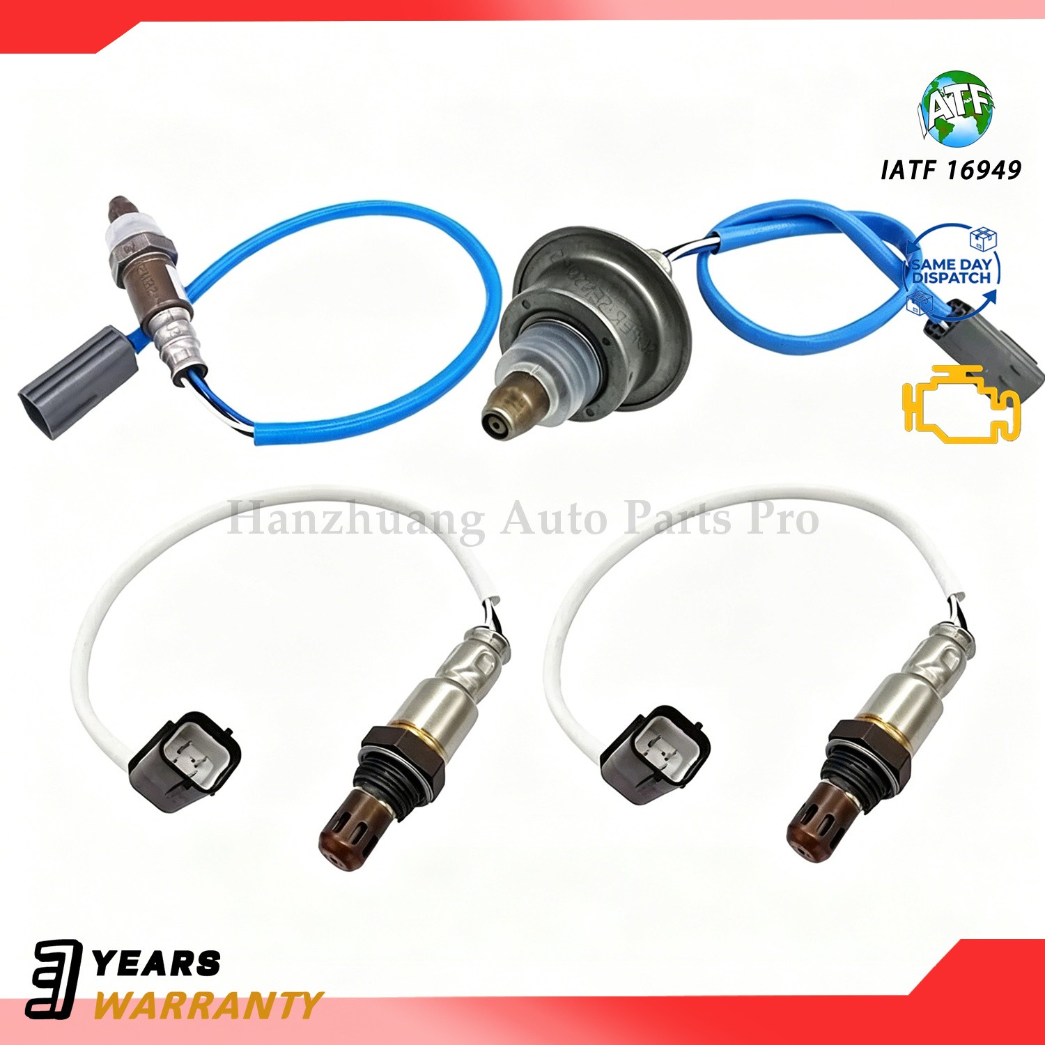 4pcs Oxygen sensor Up & Down For 2010 2011 2012 2013 Nissan Maxima Altima 3.5L