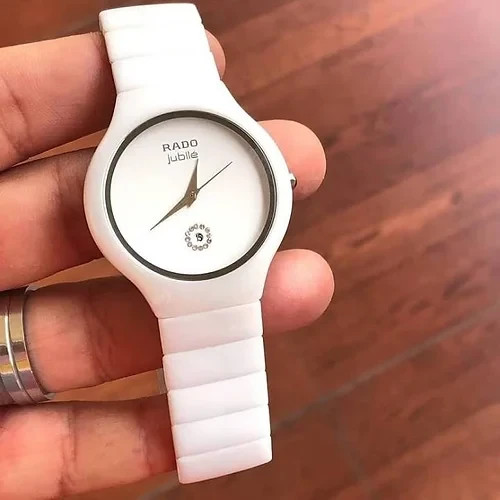 Used Rado Jubile White Ceramic Watch Quartz Movement Premium Quality Used Rado Jubile White Ceramic Watch Quartz Movement Premium Quality