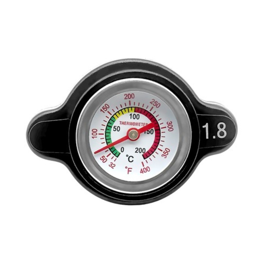 TUSK 16386830001 High Pressure Radiator Cap with Temperature Gauge 1.8 Bar