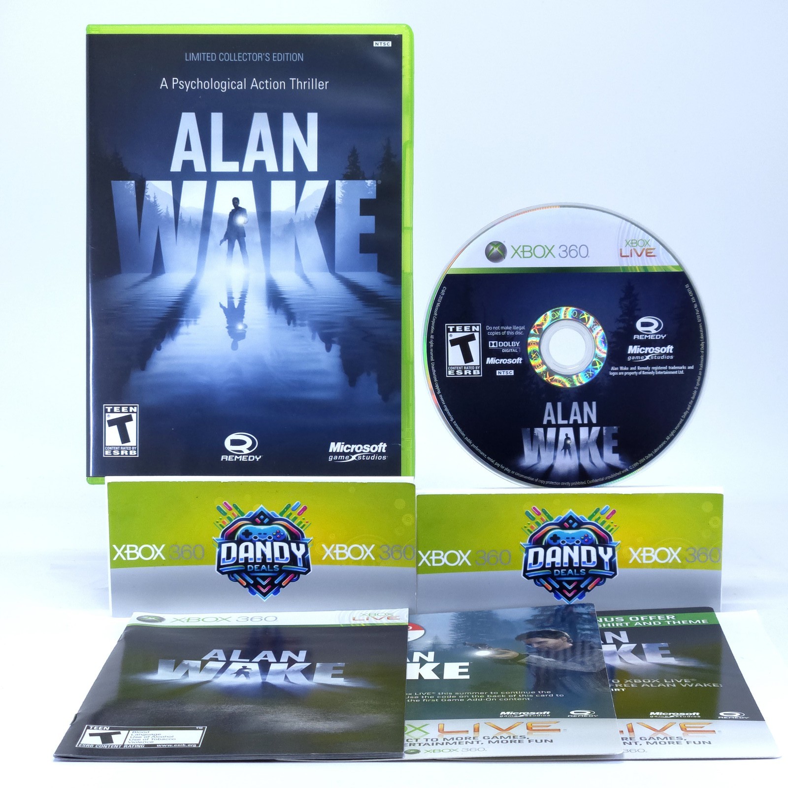 Alan Wake Limited Edition CIB W/ Manual - Xbox 360