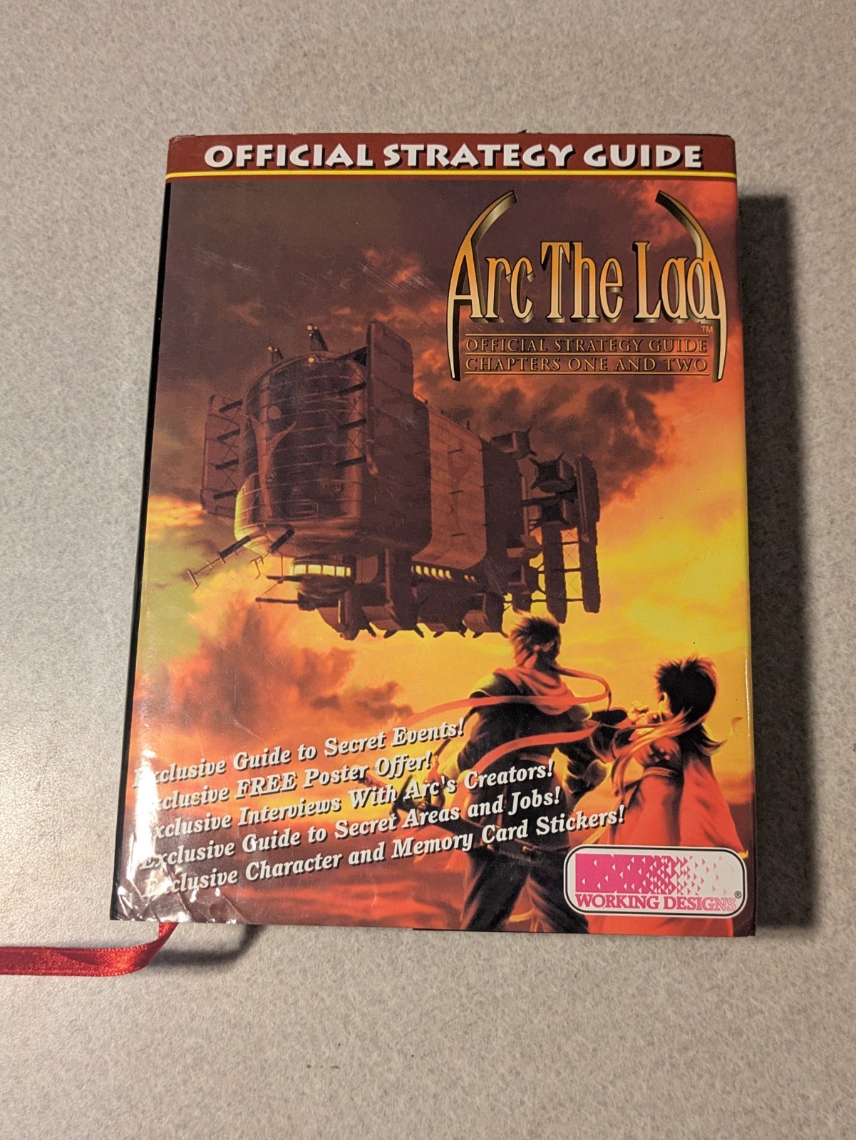 ARC THE LAD OFFICIAL STRATEGY GUIDE CHAPTERS 1&2 HARDCOVER UNUSED W/ALL STICKERS