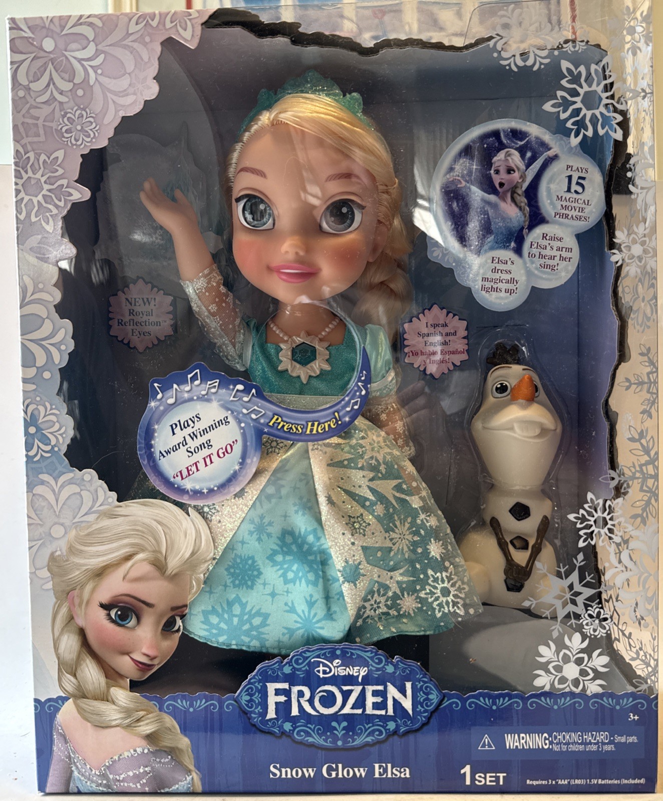 New DISNEY FROZEN SNOW GLOW ELSA AND OLAF SINGING DOLL Brand New In Box New DISNEY FROZEN SNOW GLOW ELSA AND OLAF SINGING DOLL Brand New In Box