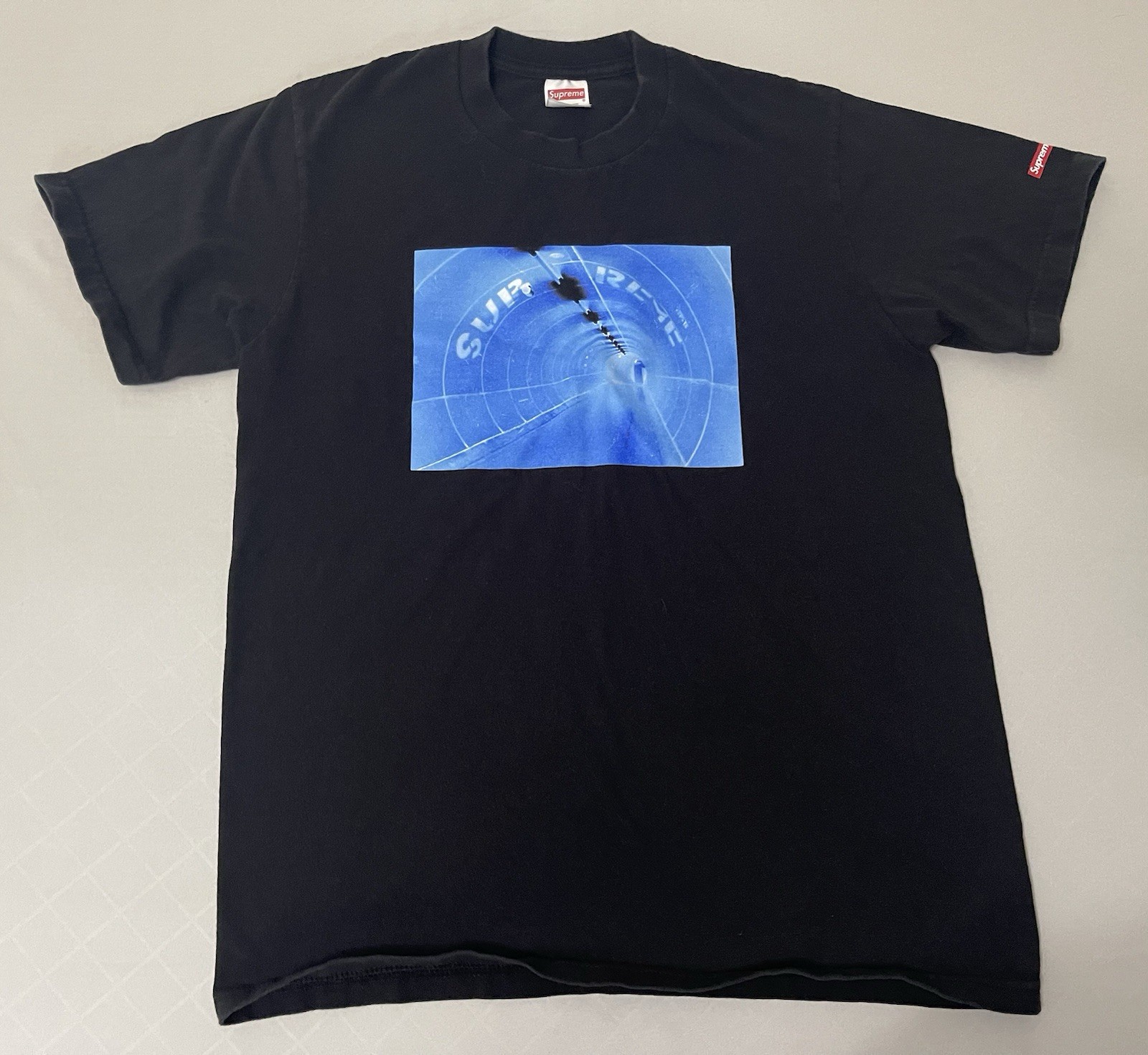 SS24 2024 Supreme NYC Tunnel Tee in Black S SS24 2024 Supreme NYC Tunnel Tee in Black S
